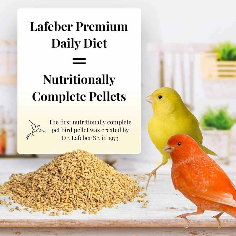 LAFEBERS Premium Daily Diet Pellets Pet Bird Food, Made with Non-GMO and Human-Grade Ingredients, for Canaries, 5 lb