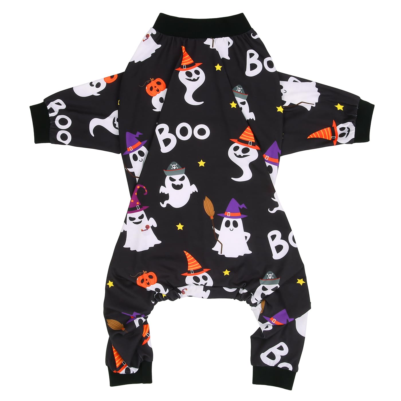 Hde Dog Pajamas One Piece Jumpsuit Lightweight Dog Pjs Shirt For M-3Xl Dogs Cute Ghosts - M