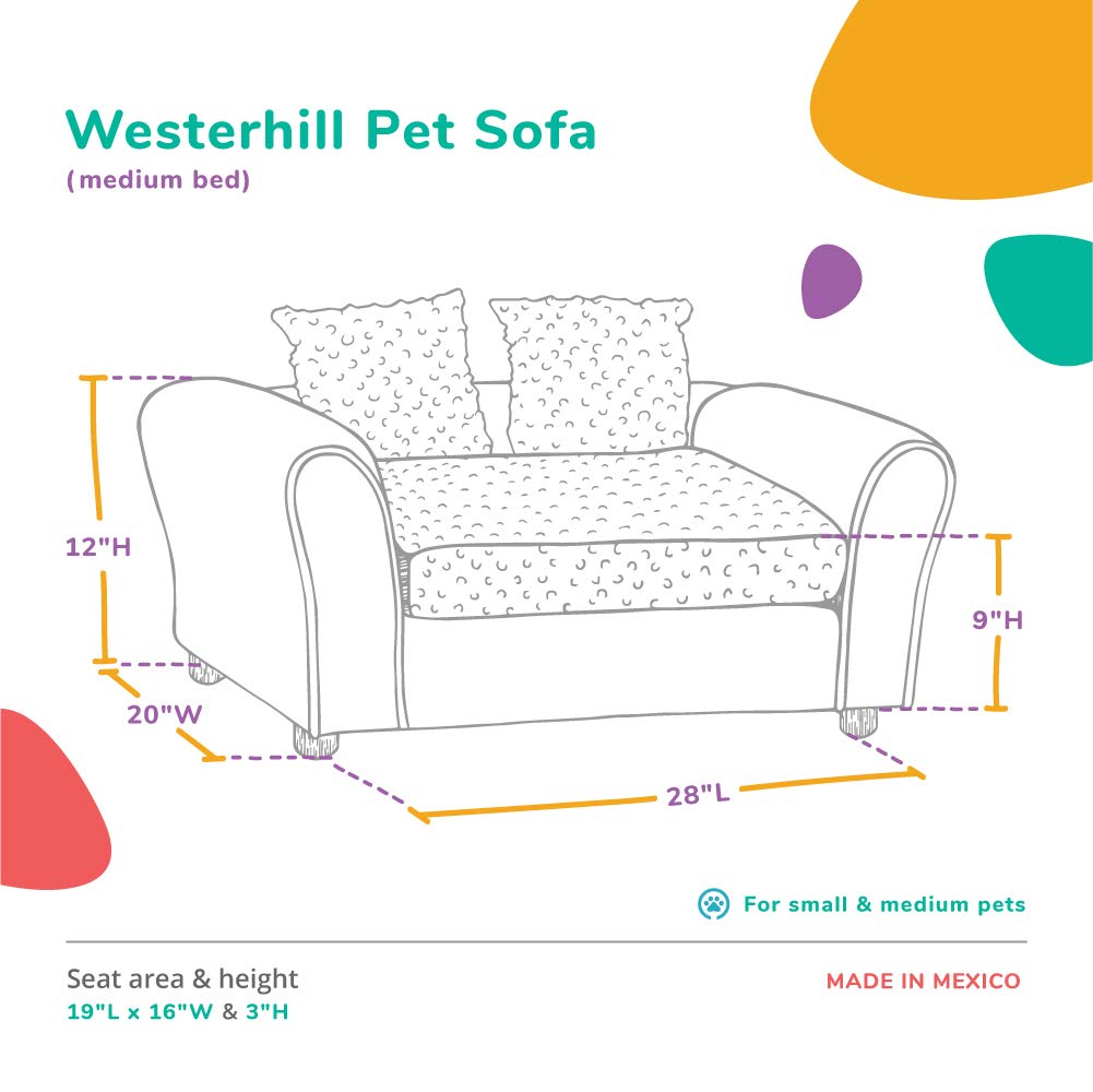 Keet Westerhill Pet Sofa Bed, Medium (28X20X12) Khaki