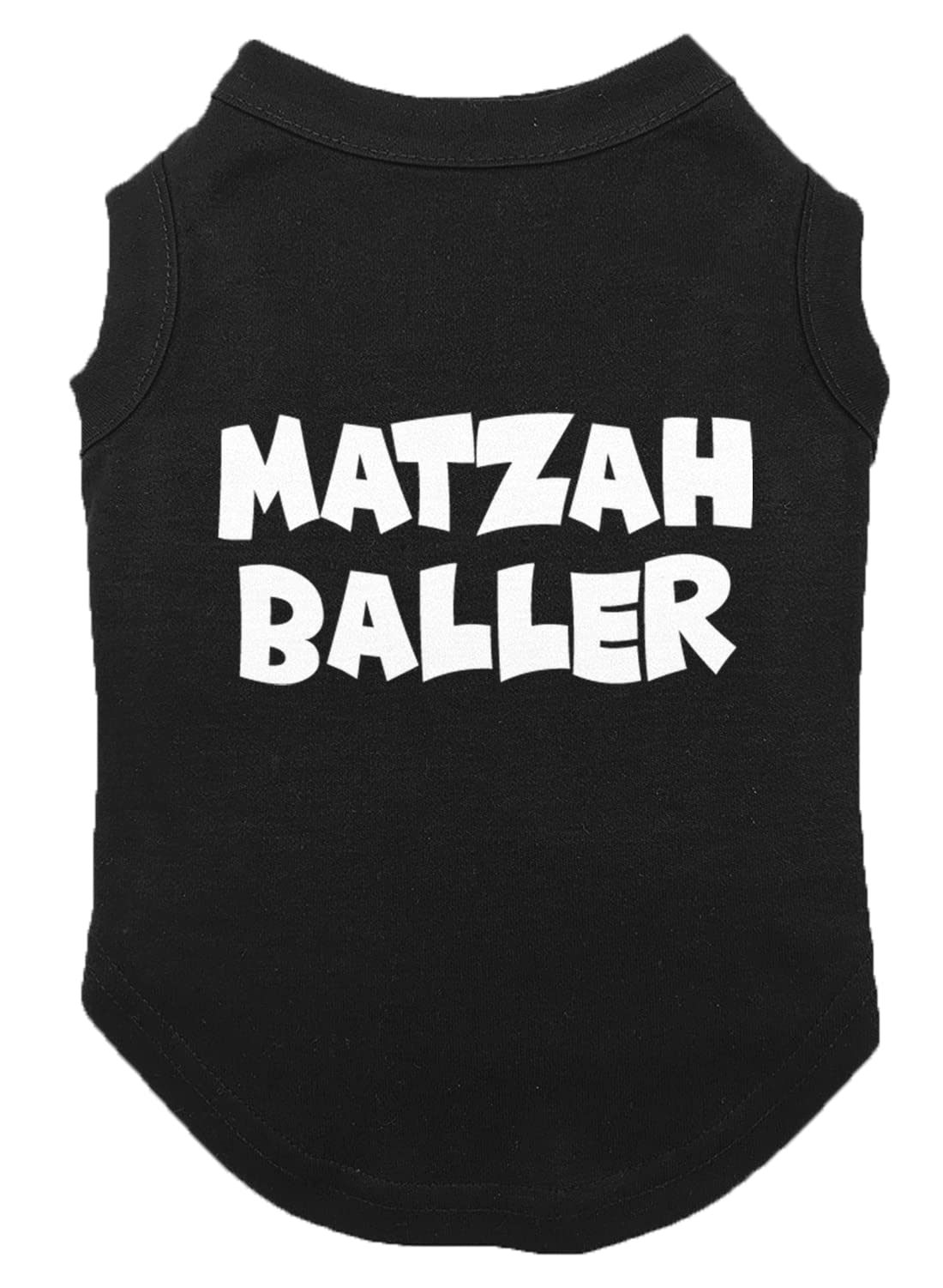 Matzah Baller - Matzo Hanukkah Passover Seder Dog Shirt (Black, Small)