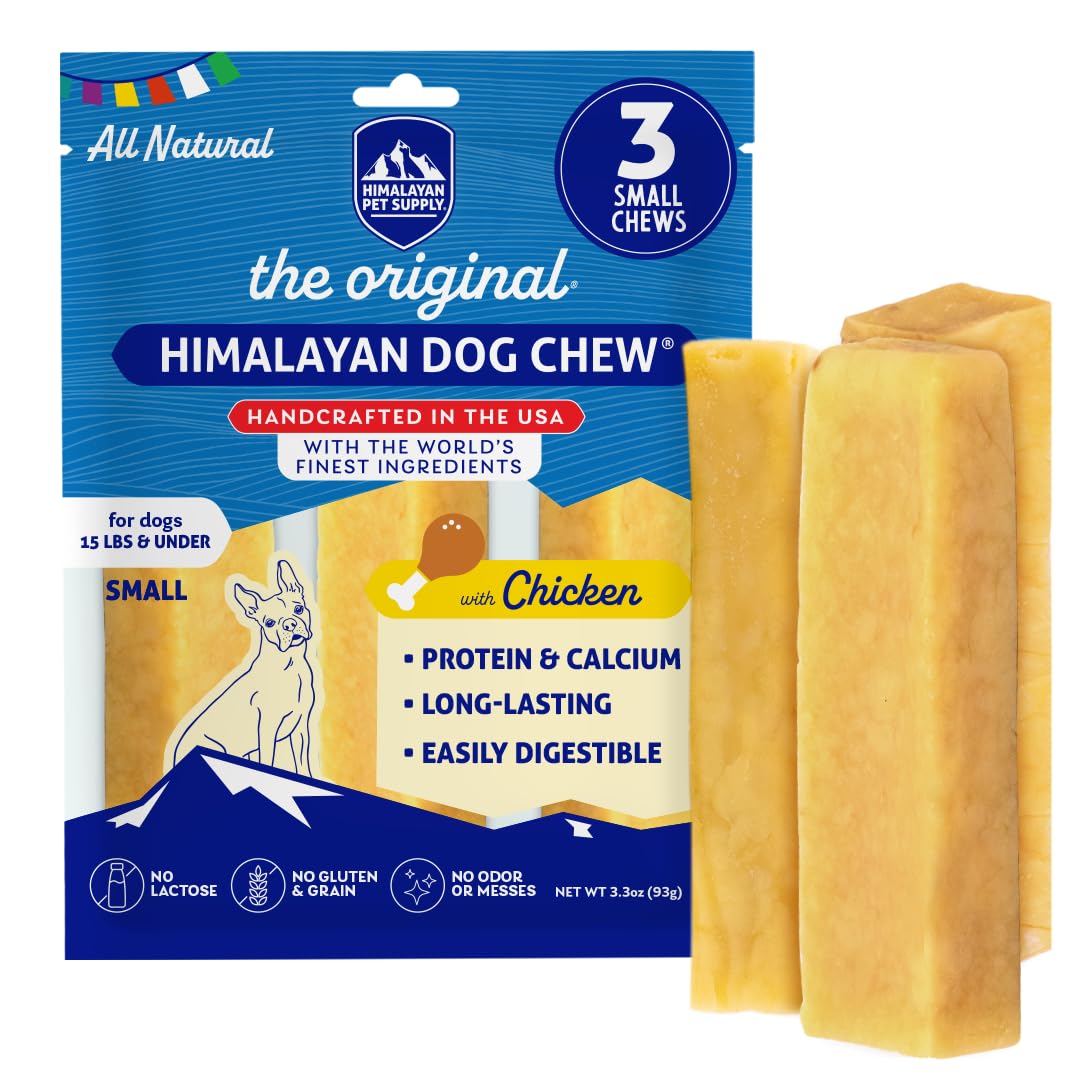 Himalayan Dog chew Original Yak cheese Dog chews, 100 Natural, Long Lasting, gluten Free, Healthy  Safe Dog Treats, Lactose  gra