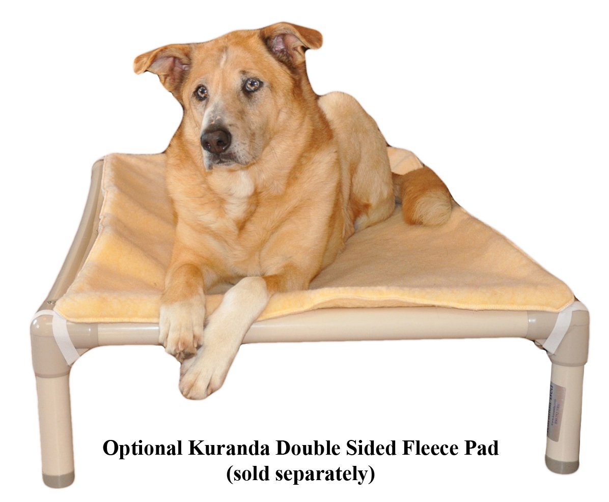 Kuranda Chewproof Dog Bed - Walnut Pvc - 44' X 27' - Sunsure Textilene - Sierra