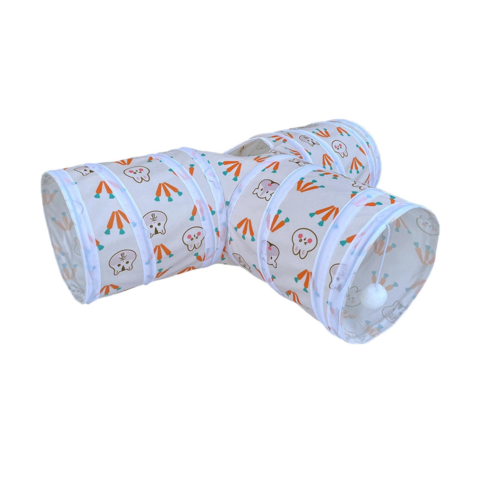 Merishopp Cat Tunnels With Ball Training Collapsible 3 Way For Dogs Home Pets Rabbit T Shape | Pet Supplies | Cat Supplies | Toy