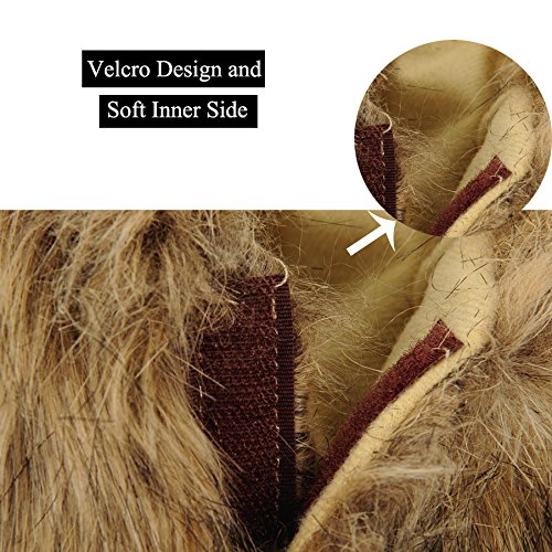 Namsan Pet Halloween Costume Cat Lion Mane Wig Halloween Outfit Small Dog Lion Hat