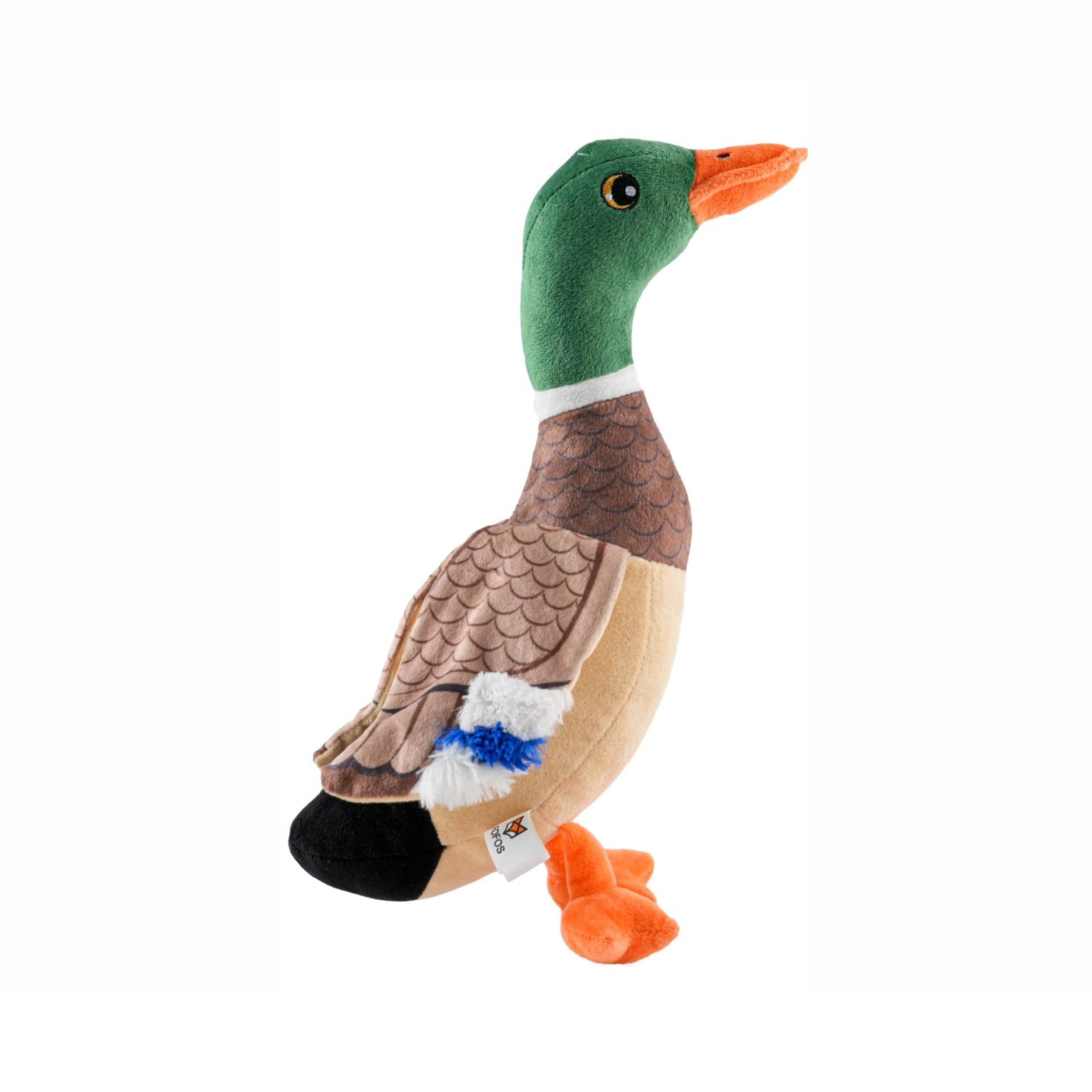 BarkButler x Fofos Wild Duck Plush  Soft & Squeaky Toys for Dogs, Dog Toys for Medium Dogs (020kgs)  Brown