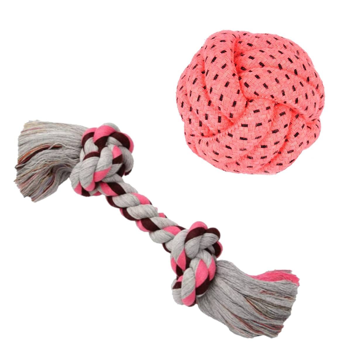 Youhavedeal Dog Chew Toys | Rope Toys For Dogs | Puppy Chew Teething Toys | Durable Cotton Dog Toys For Playing And Teeth Cleani