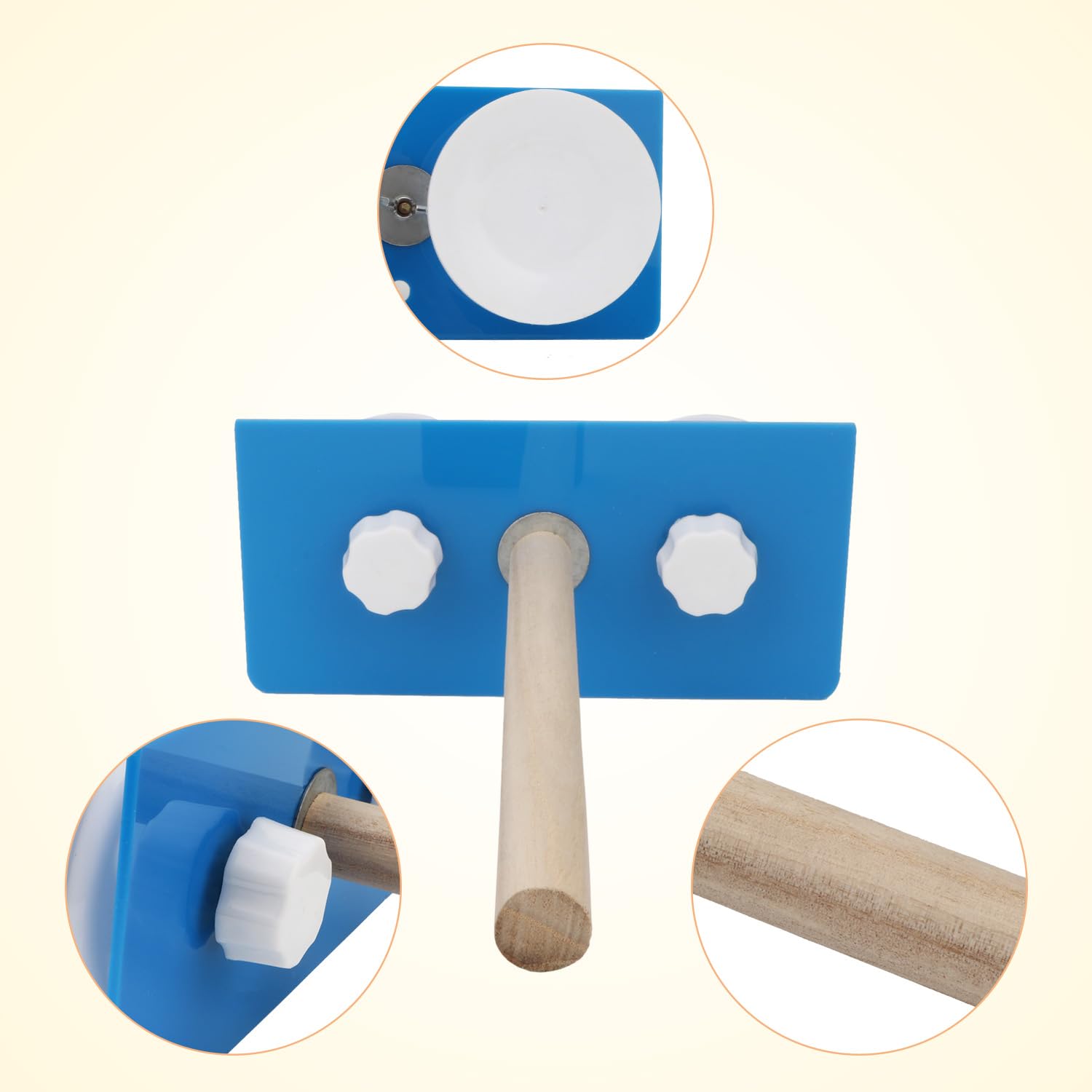 Hypeety Bird Parrot Stand Perch Shower Perch Standing Toy Portable Suction Cup Parrot Bath Stands Suppllies Holder Platform Para