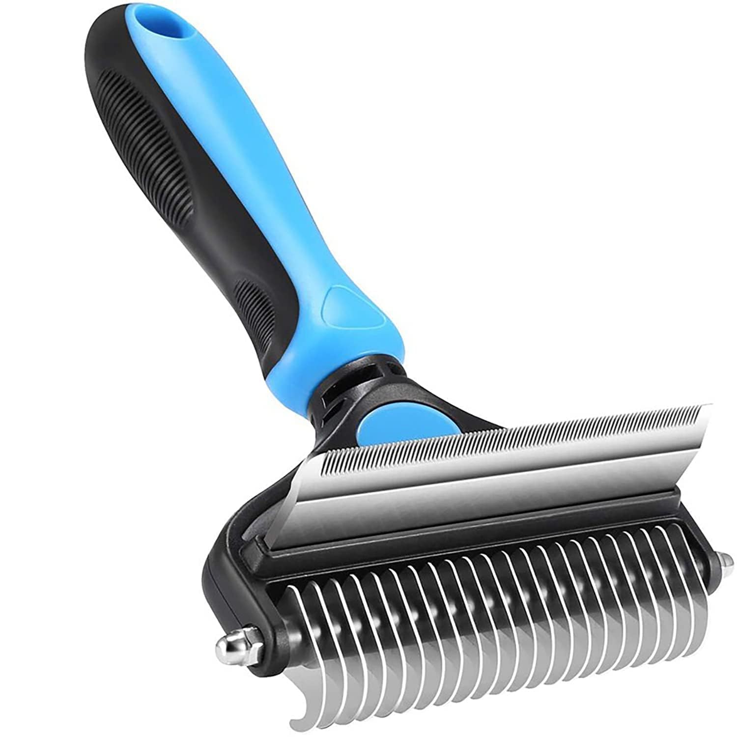 2In1 Pet Grooming Brush For Dogs And Cats  Deshedding Tool & Undercoat Rake Dematting Comb, Reduces Shedding By Up To 95%, Id