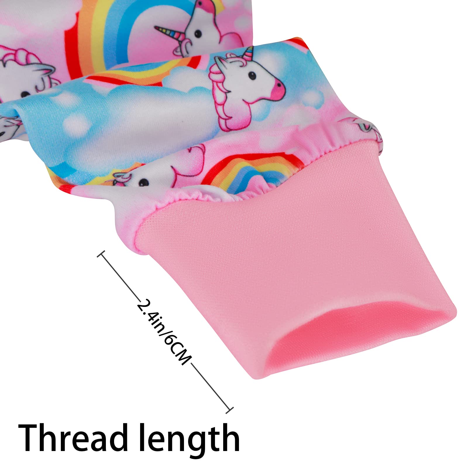 Pripre Unicorn Printed Long Sleeve Shirts Soft Pajamas Onesie Jumpsuit Prevent Licking Shedding Suit For Large Dogs (Pink, 3Xl)