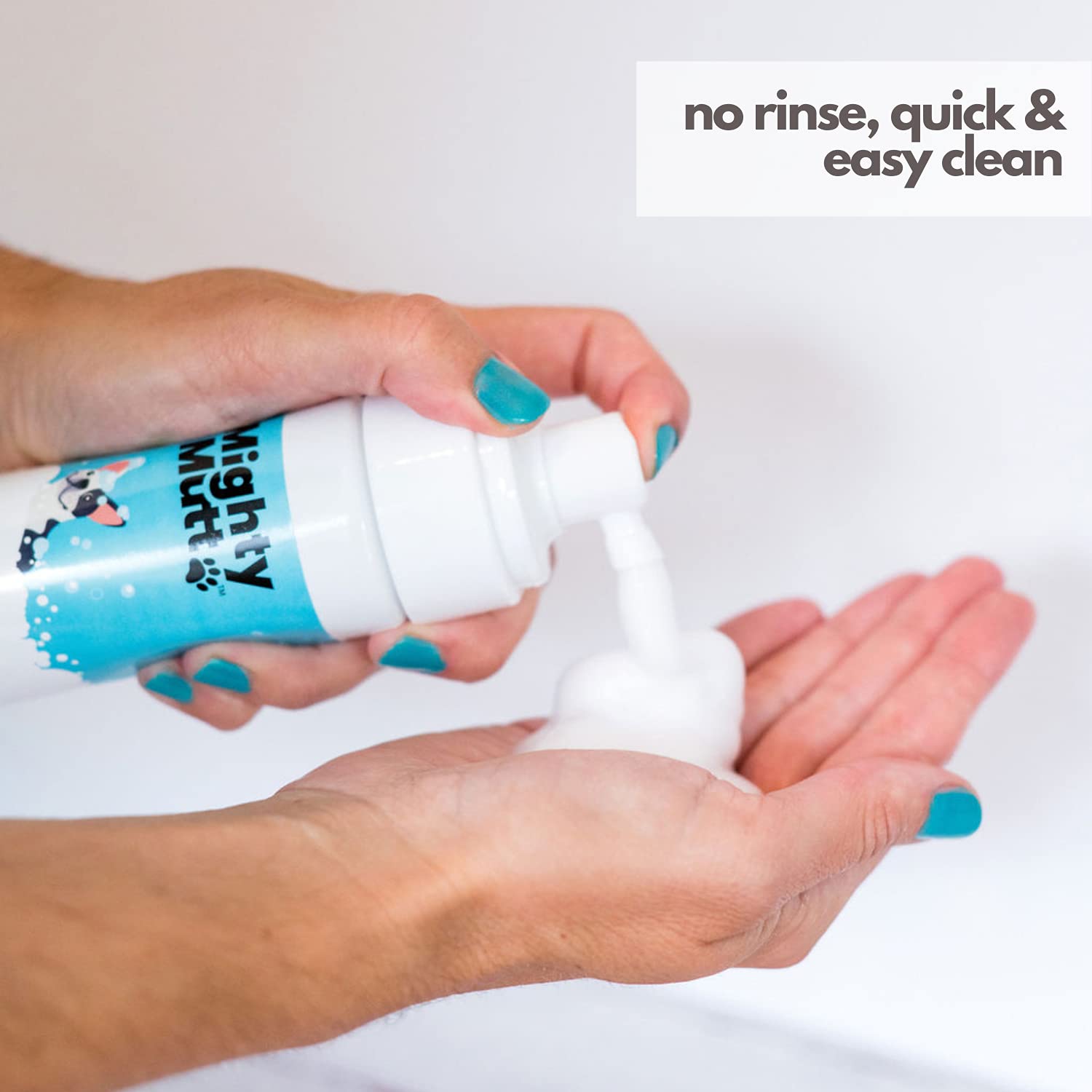 Mighty Mutt Hypoallergenic Waterless Shampoo for Dogs | Dry Shampoo for Dogs | Waterless Foam No Rinse | Anti-Itch, Soothing and
