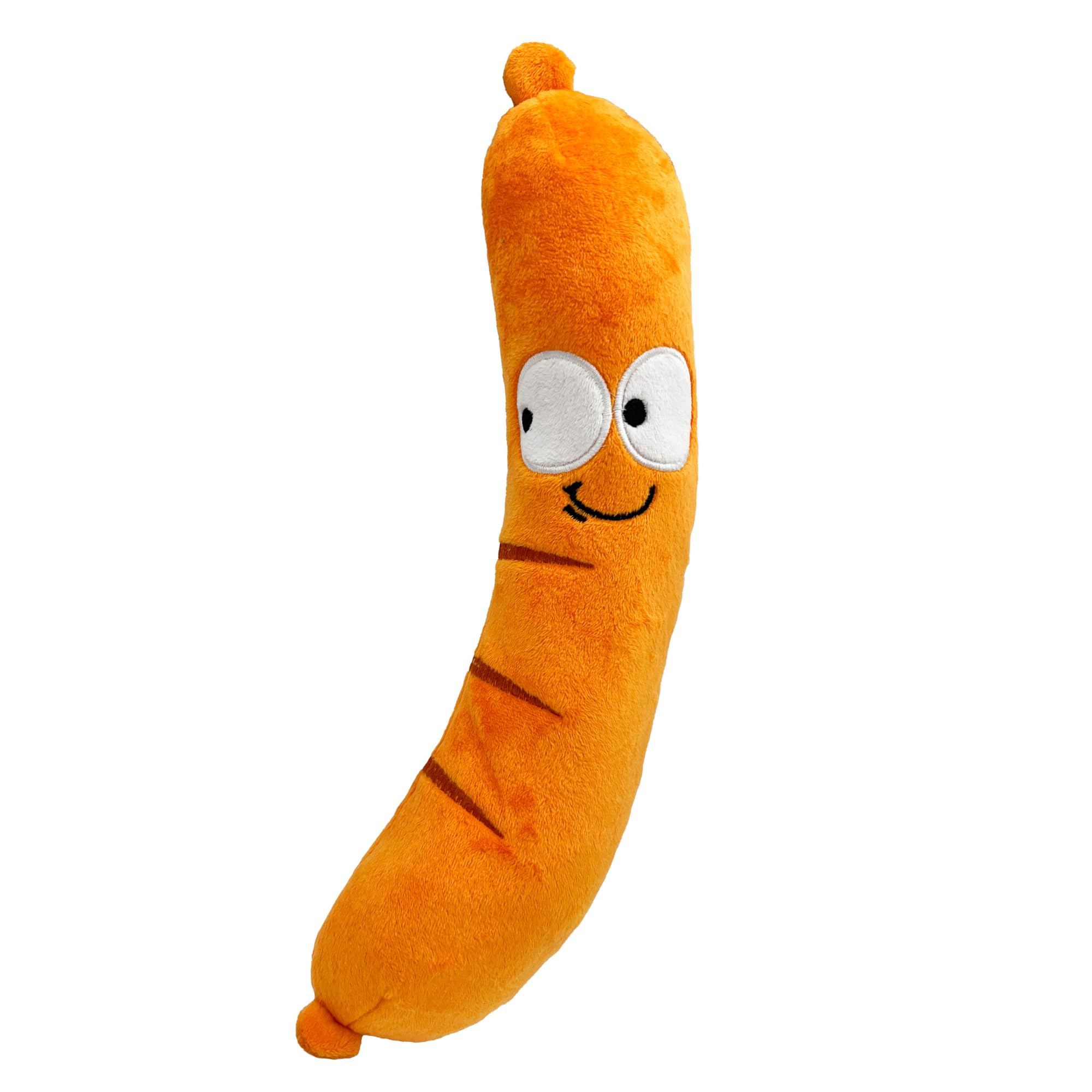 Huxley & Kent For Dogs - Sammy Sausage (Small) - Power Plush Dog Toy With Squeaker - Fun, Durable - H&K Squeaky Funny Dog Toy