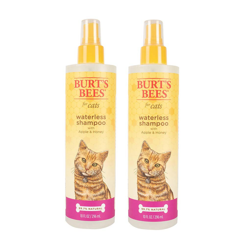 Burt'S Bees For Pets Cat Waterless Shampoo With Apple & Honey  Dry Cat Shampoo Cat Waterless Shampoo Spray  Cruelty Free, Sulfat