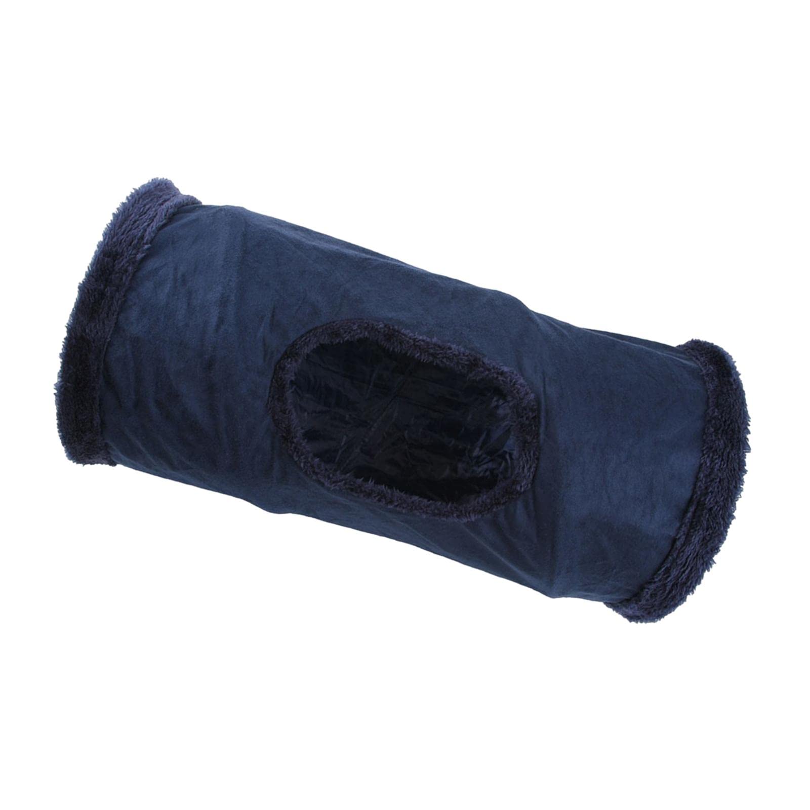 Enakshi Cat Tunnel Running Interactive Toys Built In Crinkle Paper For Indoor Cats Dark Blue |Pet Supplies | Cat Supplies | Toys