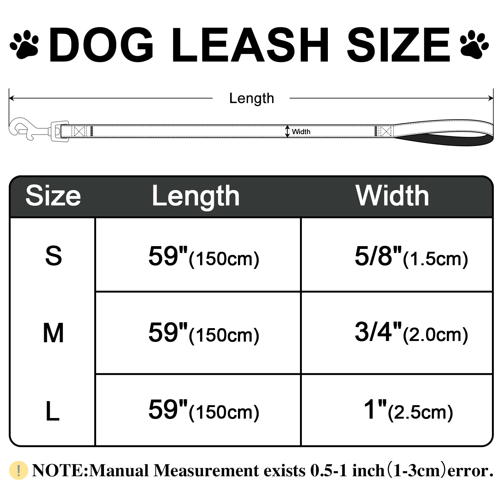 Tunkoo Dog Leash Hippocampus With Soft Comfy Cotton Handle