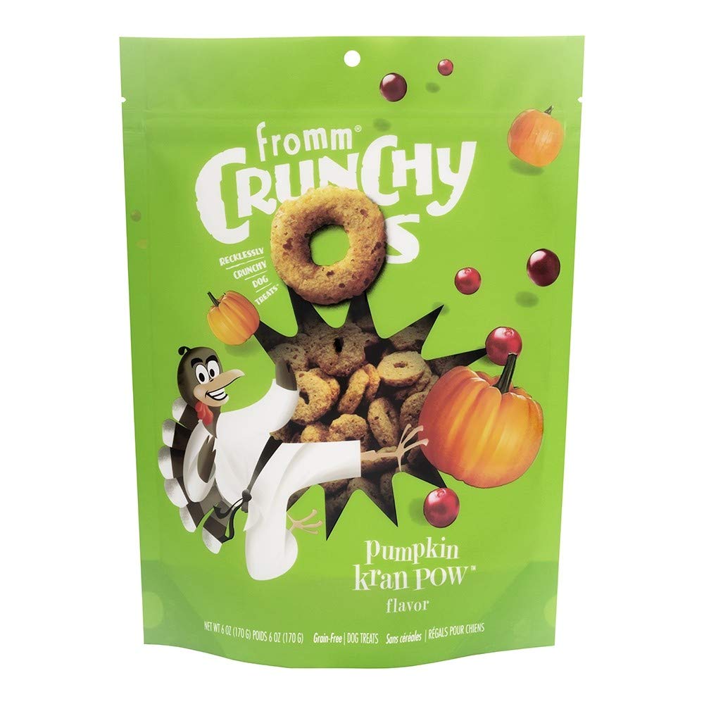 Fromm Crunchy Os Pumpkin Kran POW with Turkey Dog Treats 6 oz