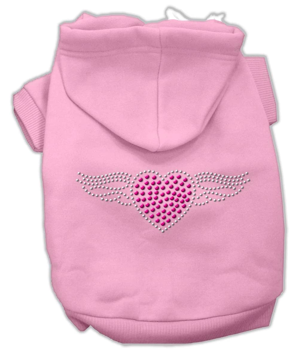 Pet, Dog & Cat Hoodie Rhinestone, "Aviator" Red 3XL (25-35 lbs.)