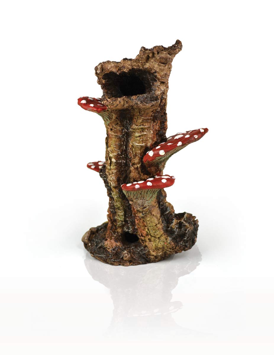 biOrb Mushroom Trunk Ornament for Aquariums - Resin Aquarium Decoration, Model 46140, Unique Design