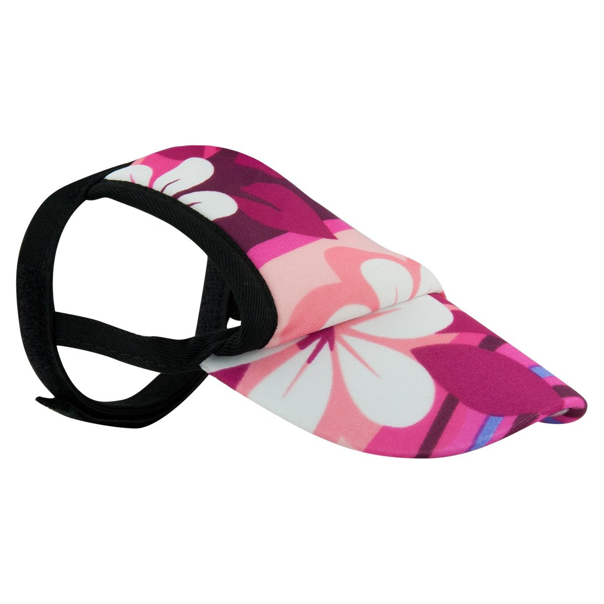 PlayaPup Sun Protective Dog Visor, Plumeria Pink, X-Large