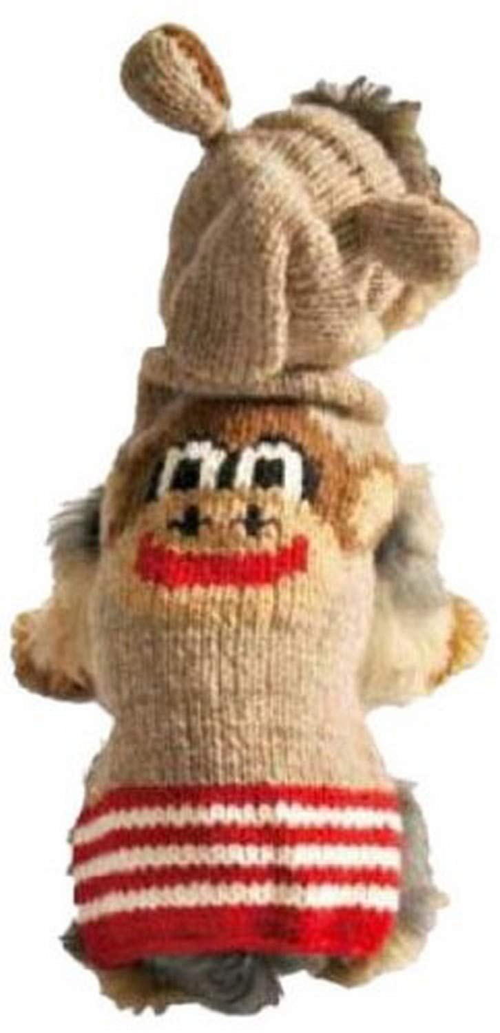 Chilly Dog Monkey Hoodie Dog Sweater, Medium