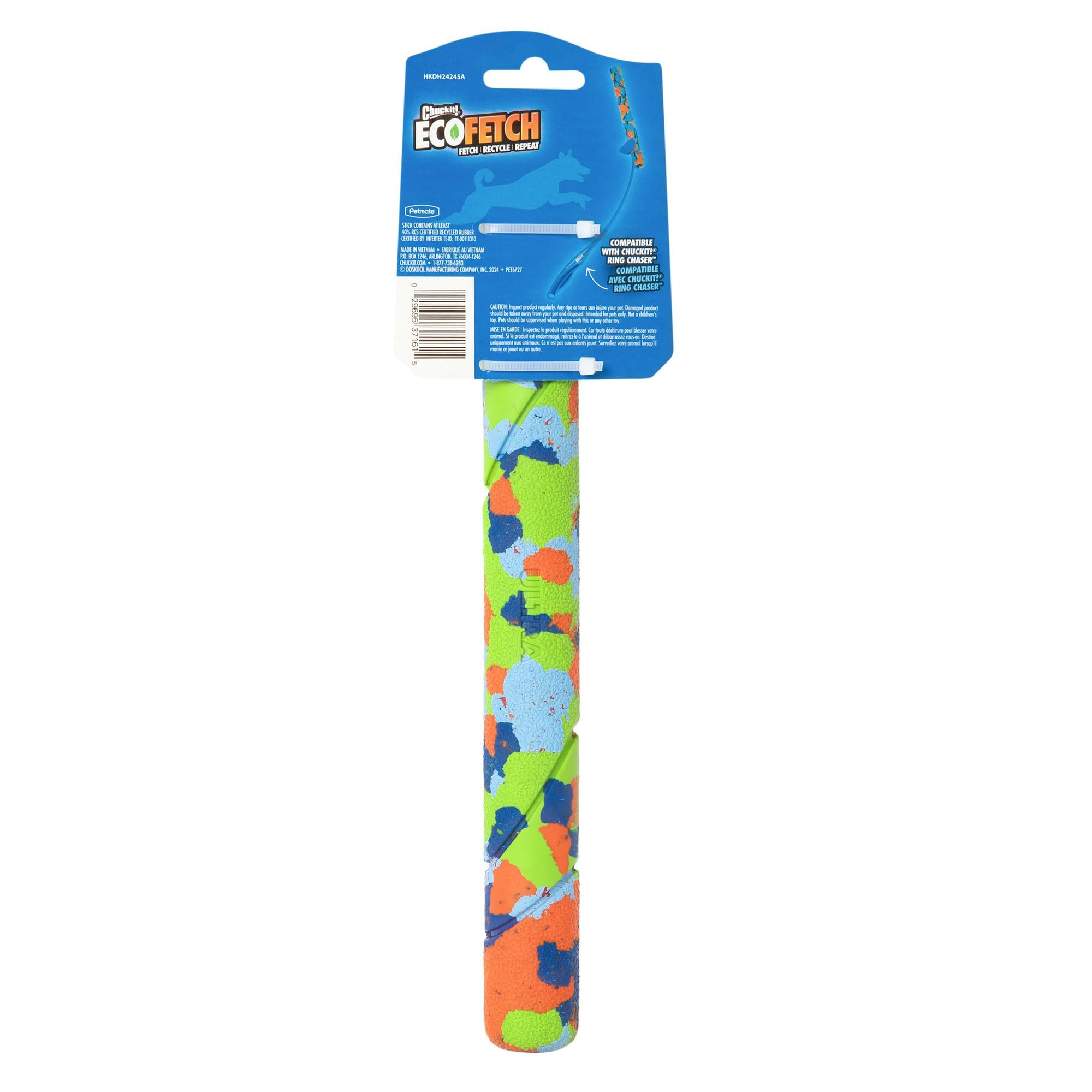 Chuckit! Ecofetch Fetch Stick Dog Toy, Pack Of 1, For All Breed Sizes (Ecofetch Stick)