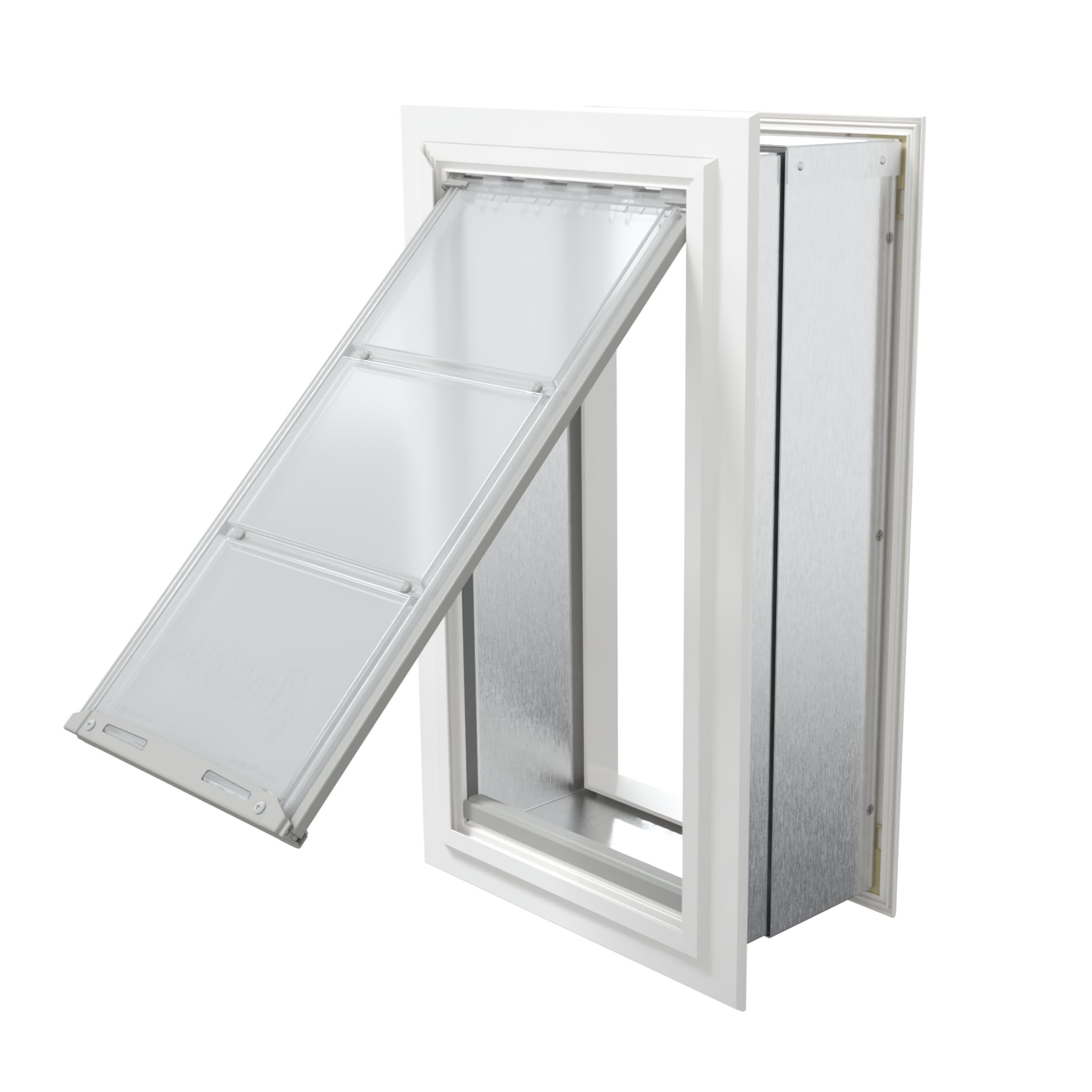 Endura Flap Pet Door For Walls In White | Energy-Efficient Single Flap Design For Wall Installations | All-Weather Protection Wi