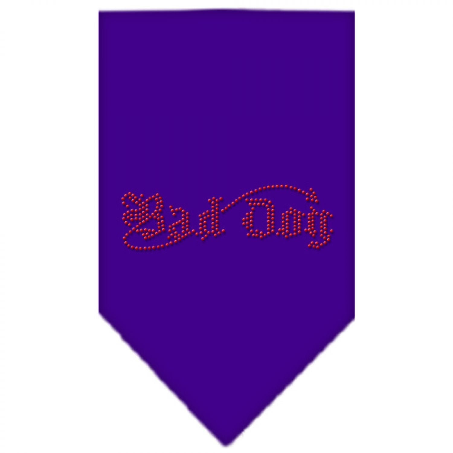 Mirage Pet Products Bad Dog Rhinestone Bandana, Large, Purple