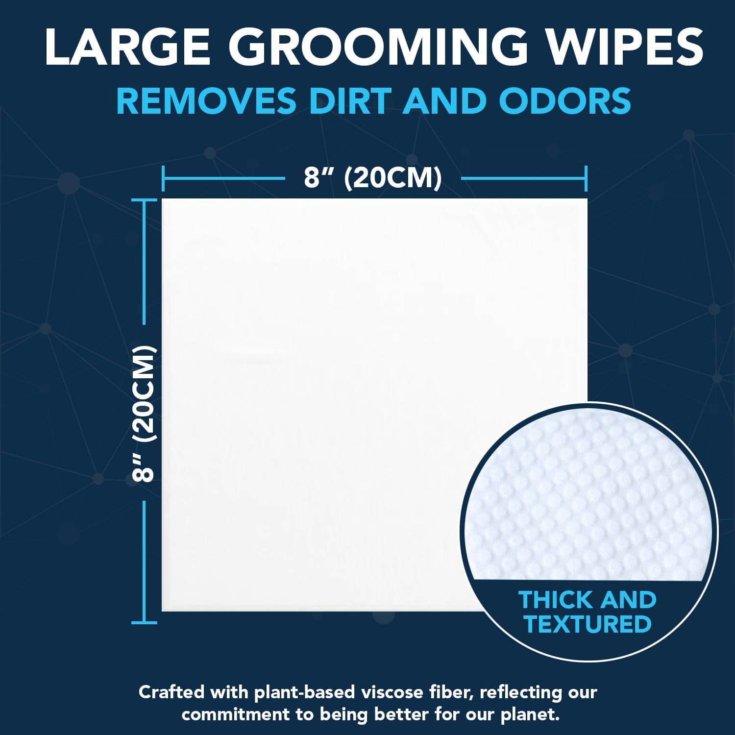 Noveha Dog Wipes - Odor Eliminating And Cleaning Grooming Wipes For Dog'S Paws, Body, And Butt - Perfect For Puppy And Adult Dog