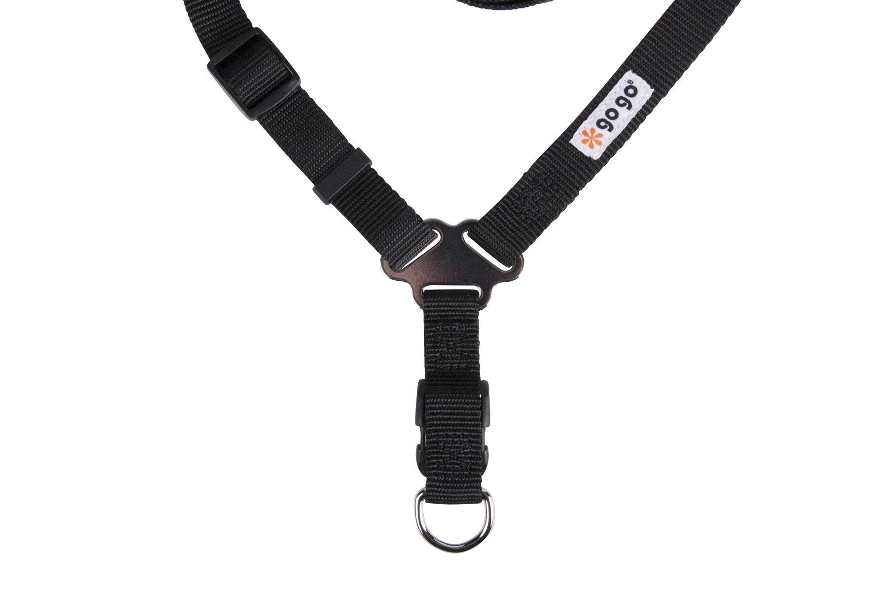 Gogo Pet Products Comfy Nylon 3/8-Inch Adjustable Easy Pet Harness, X-Small, Black