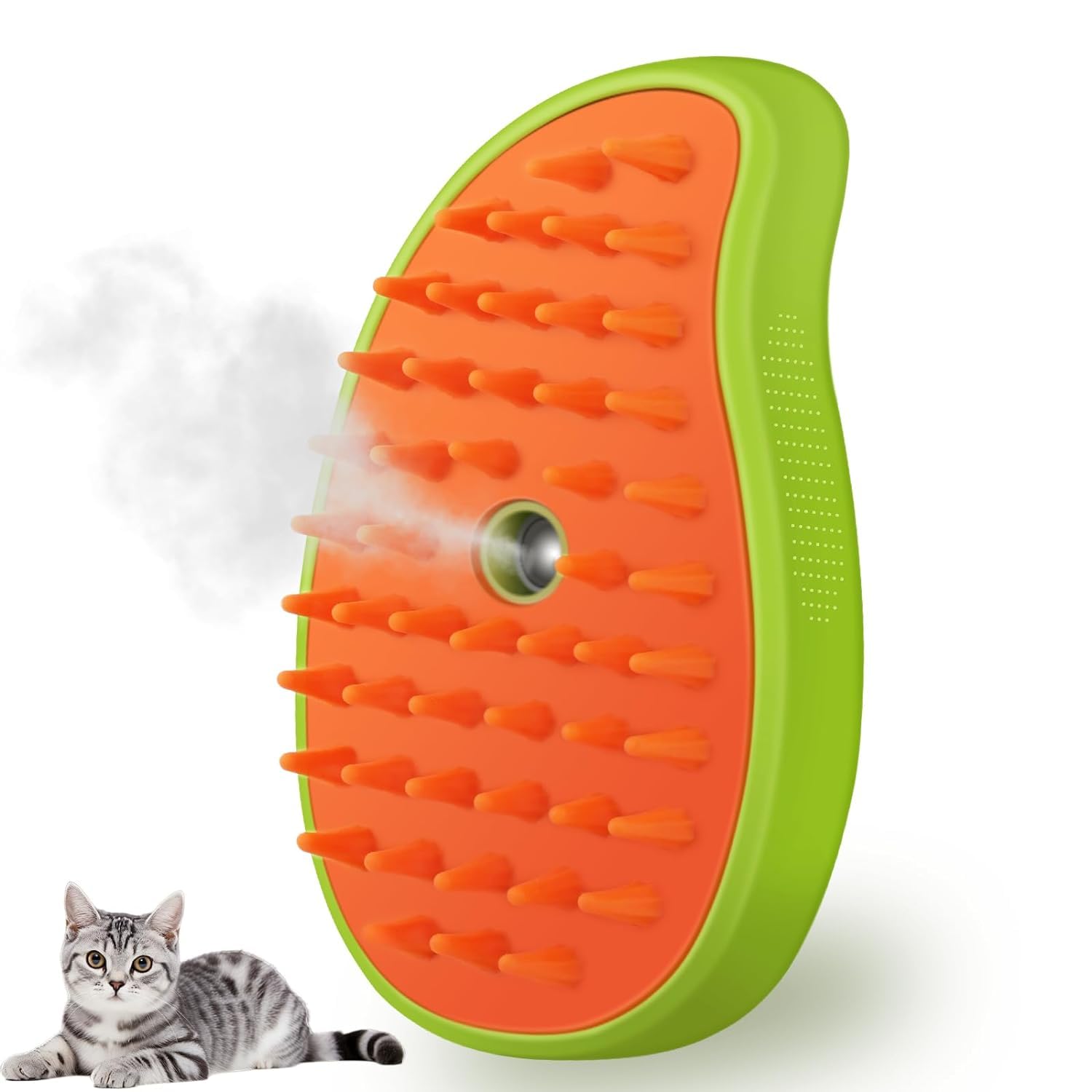 Cat Steam Brush, Dog Steam Brush, Steam Brush For Cats And Dogs, 3 In 1 Steamy Pet Brush, Steaming Pet Hair Brush, Cat And Dog C