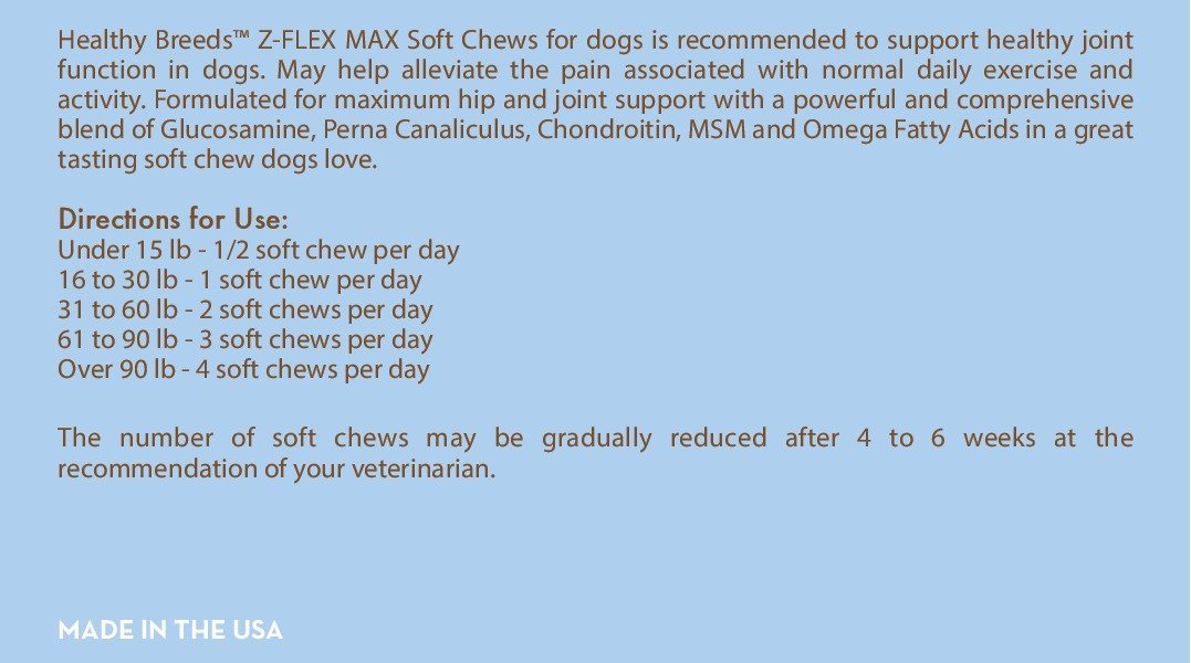 Healthy Breeds Scottish Terrier Z-Flex Max Hip and Joint Soft Chews 50 Count