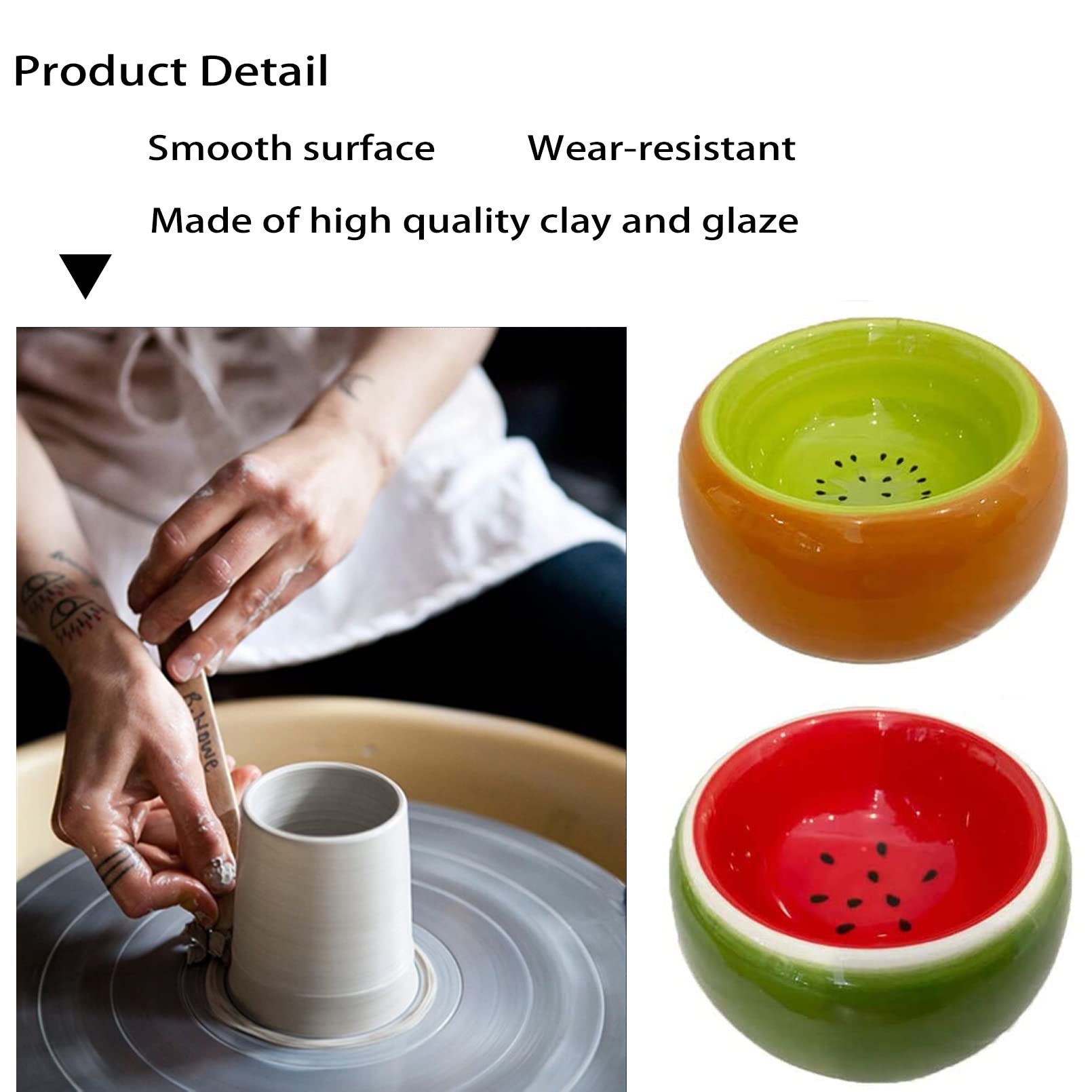 Hamiledyi Hamster Bowl,Ceramic Food Water Feeding Dish for Guinea Pigs Gerbil Mouse Rat Chinchilla Hedgehog Sugar Glider