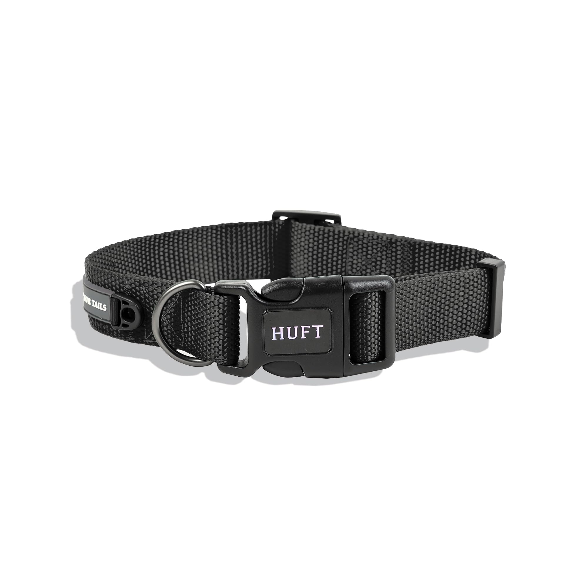 Huft Basics Dog Collar  Classic Black  S | Durable And Lightweight Dog Neck Collar For Puppies, Small Dogs, And Medium Dogs | 