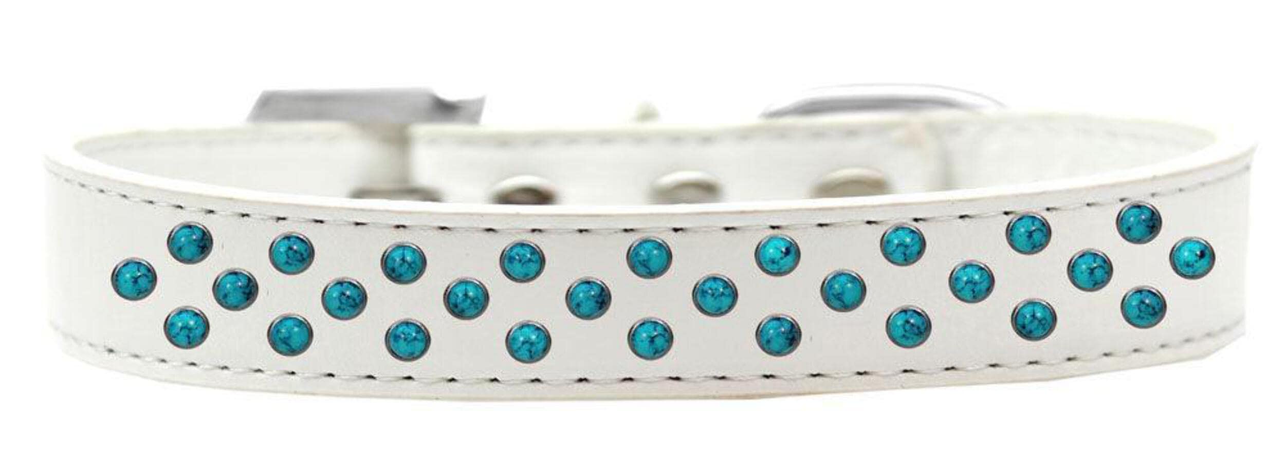 Dog, Puppy & Pet Fashion Collar, "Premium Southwest Turquoise Pearl" Light Pink 12