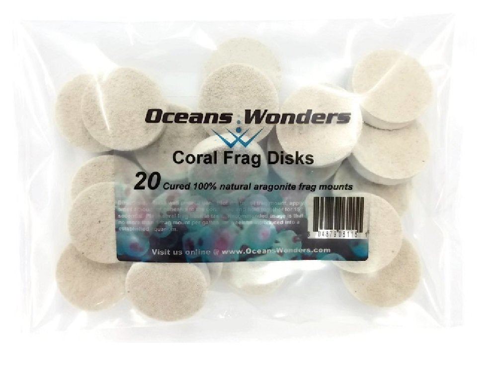 Oceans Wonders 20-Piece Coral Frag Disks