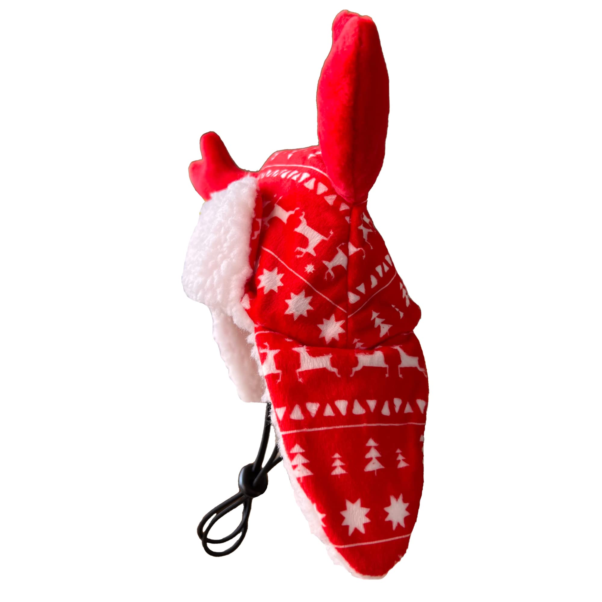 Huxley & Kent Pet Hat | Antler Red Fairisle (Large) | Festive Christmas Holiday Accessory For Dogs/Cats | Holiday Pet Hat | Snug