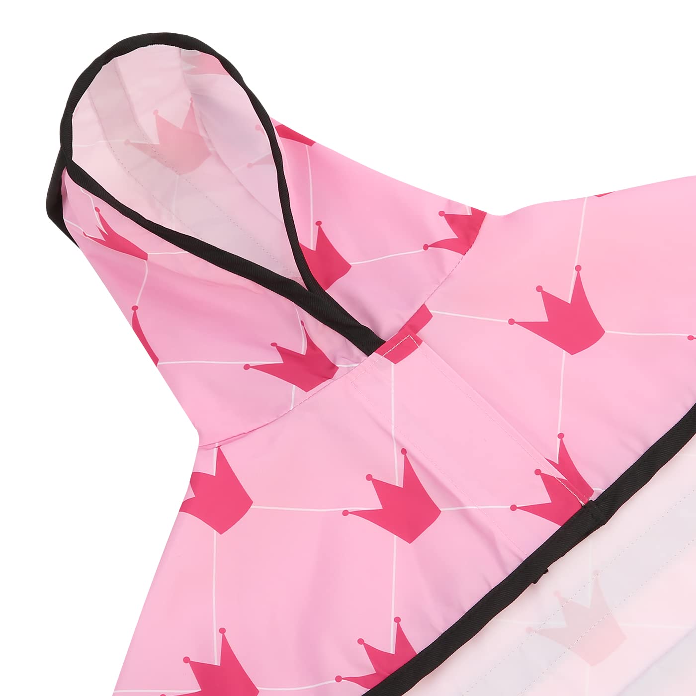Hde Dog Raincoat Hooded Slicker Poncho For Small To X-Large Dogs And Puppies Princess - S
