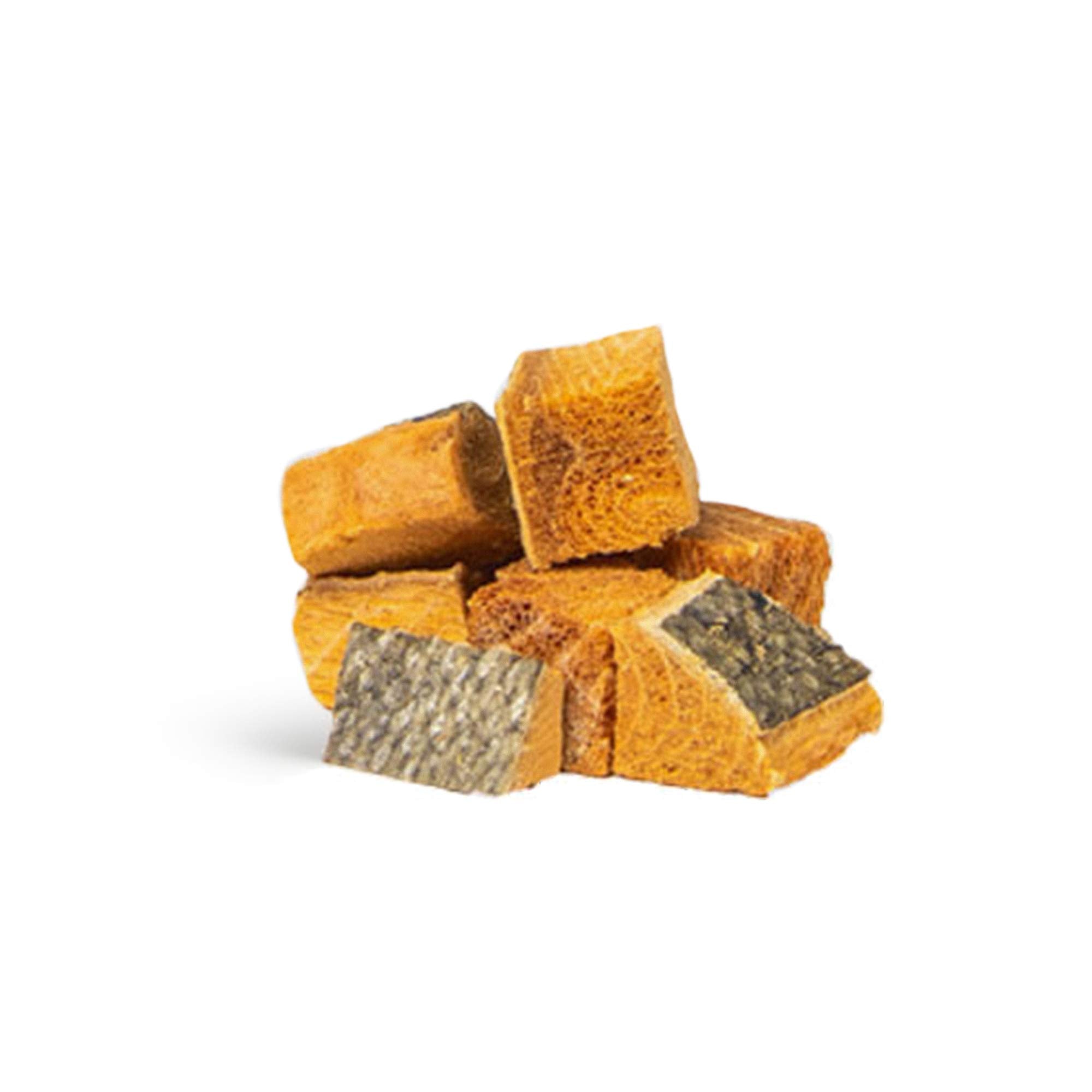 HOLI Freeze Dried Salmon Dog Treats - with Omega 3 and 6 Fish Oil - All Natural Dog Treats - Human Grade - Wild Caught Skin on S