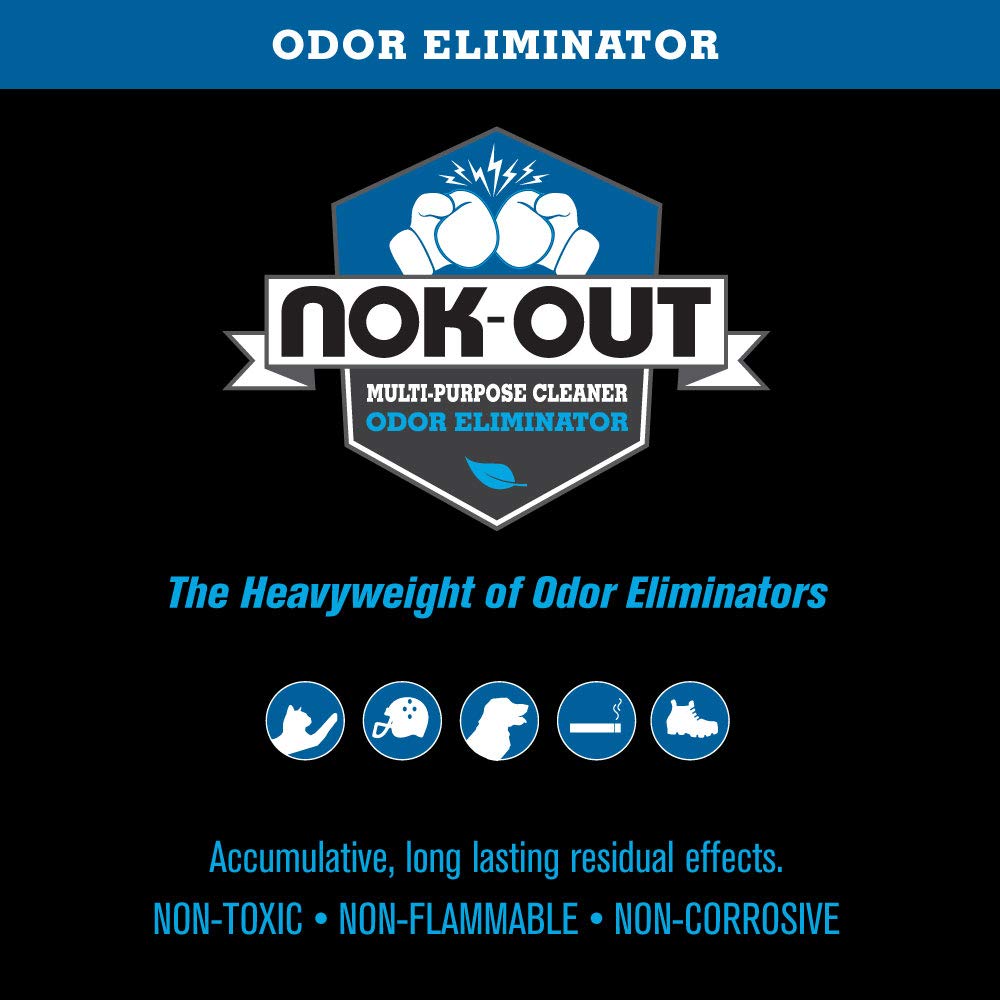 NOK OUT Pet Deodorizer & Cleaning Spray, 32 Fl Oz, Odor Remover, White, Model 08203-58003