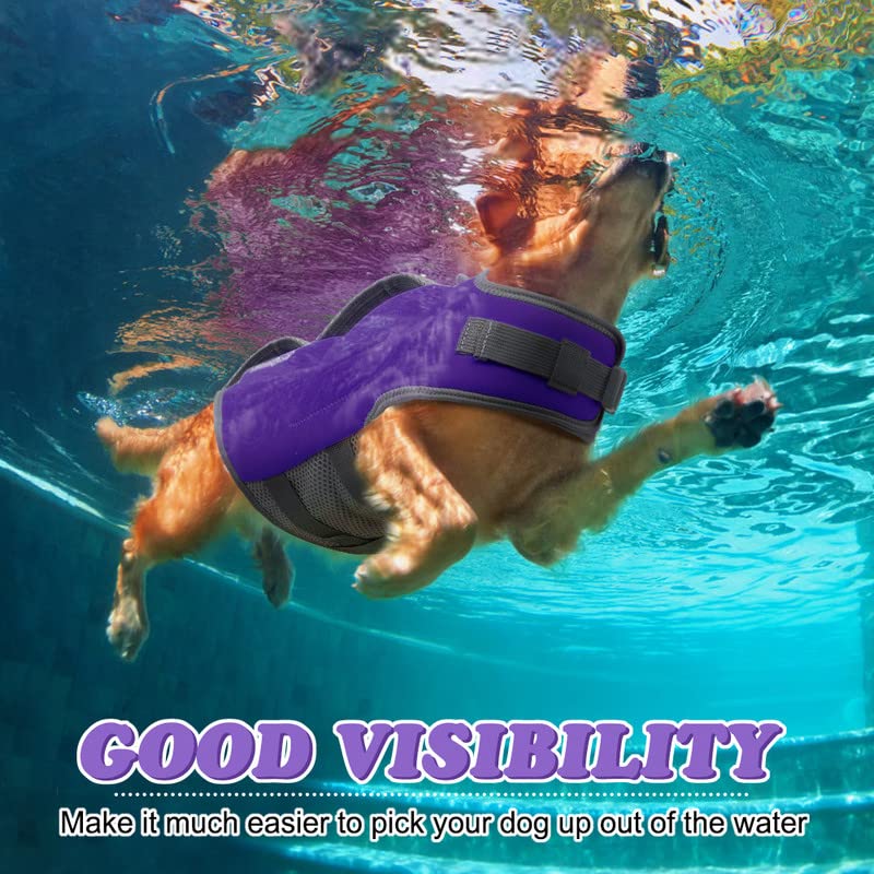Sheripet Dog Life Jacket For X-Large Dogs, High Buoyancy Dog Life Vests For Boating Swimming With Fashion Fabric Patches, Pet Sw