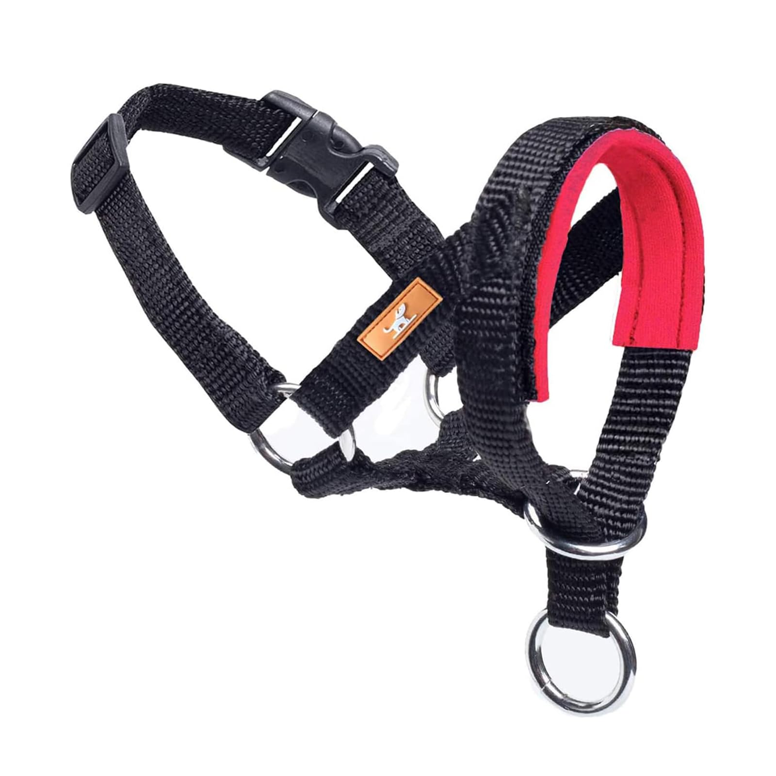 Dog Head Collar With Soft Fabric, Dog Head Harness To Stop Pulling With Adjustable Loop(S,Red)