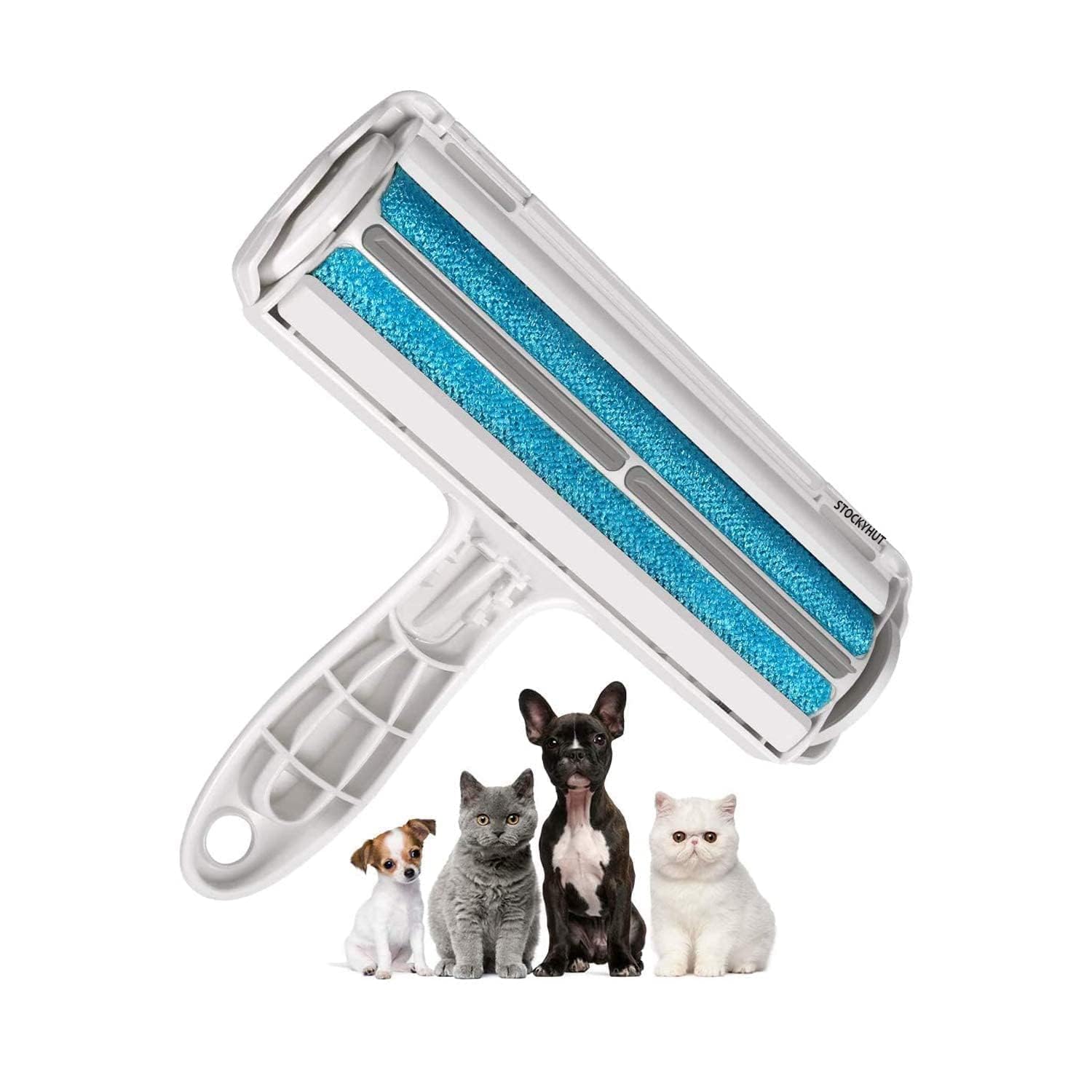Stockyhut Dog Cat And Pet Hair Remover Roller And Dog Hair Remover Fur & Lint Remover Brush Dog Hair Cleaner For Home (Multicolo