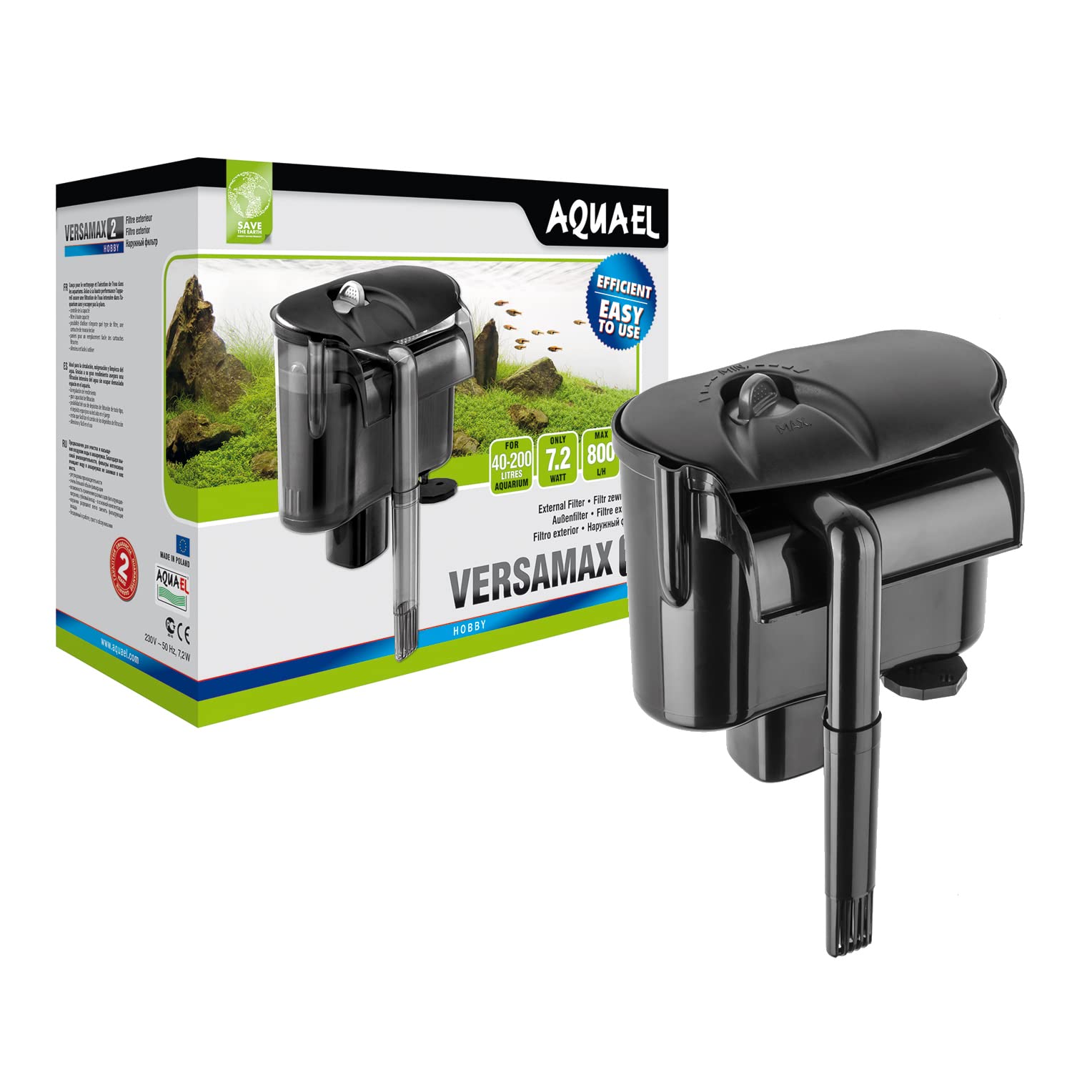 Aquael Versamax Hang-On-Back Filter (Versamax 2/10-50 Gallons)