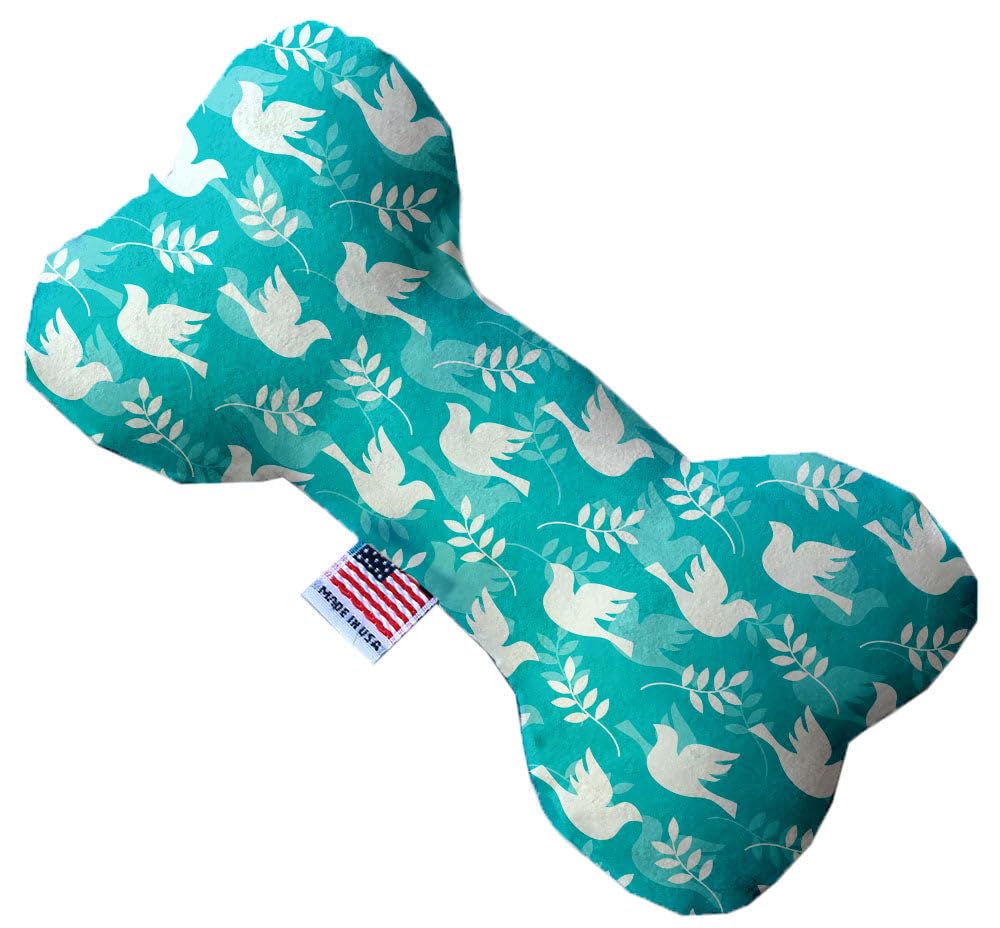 Pet and Dog Plush Heart or Bone Toy, "Winter Wonderland Group" (Available in different sizes, and 10 different patterns!) Hope & Peace 10" Plush Bone
