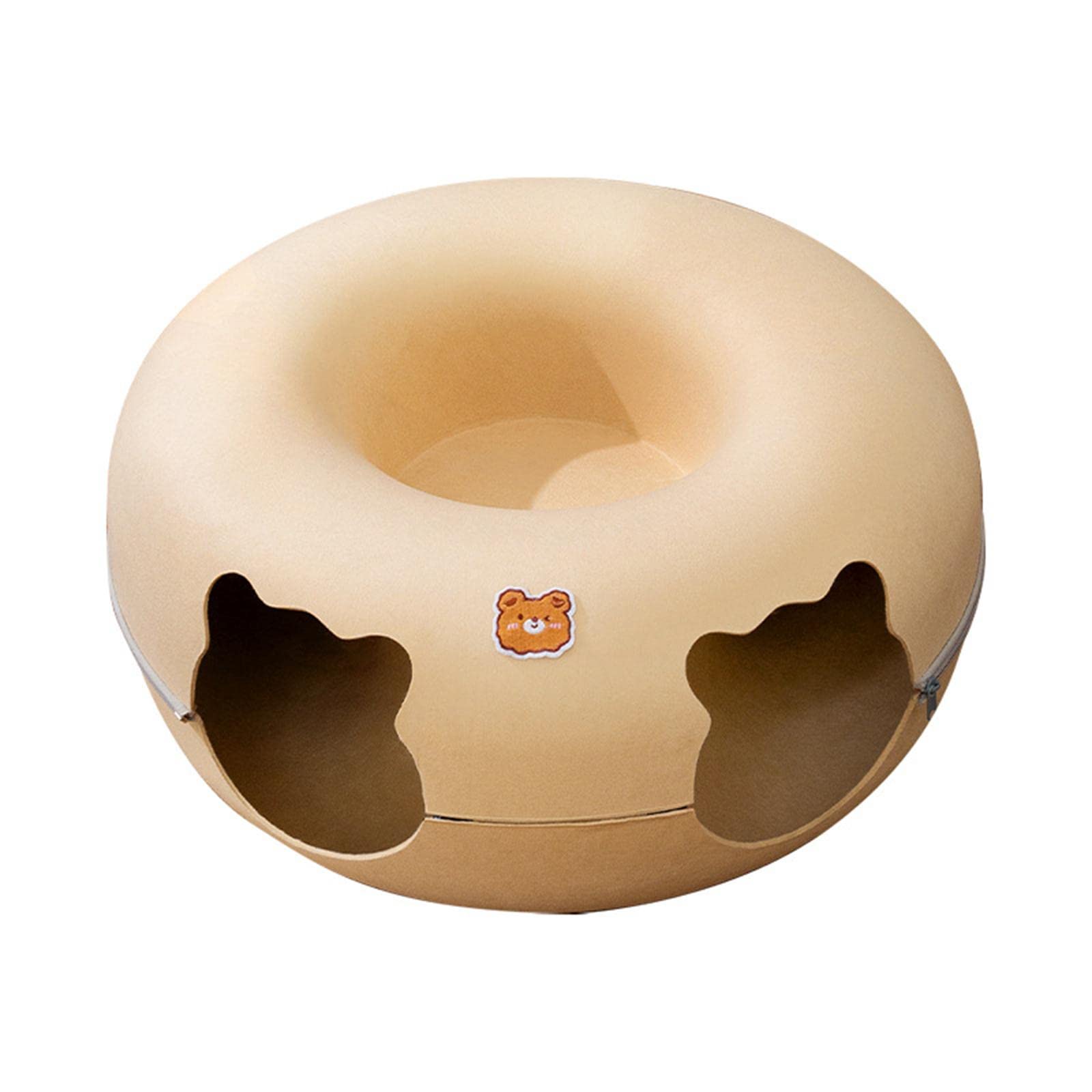 Atorse Felt Cat Tunnel Cave Bed Detachable Cat Training Toy For Indoor Kittens M|Pet Supplies|Cat Supplies|Toys