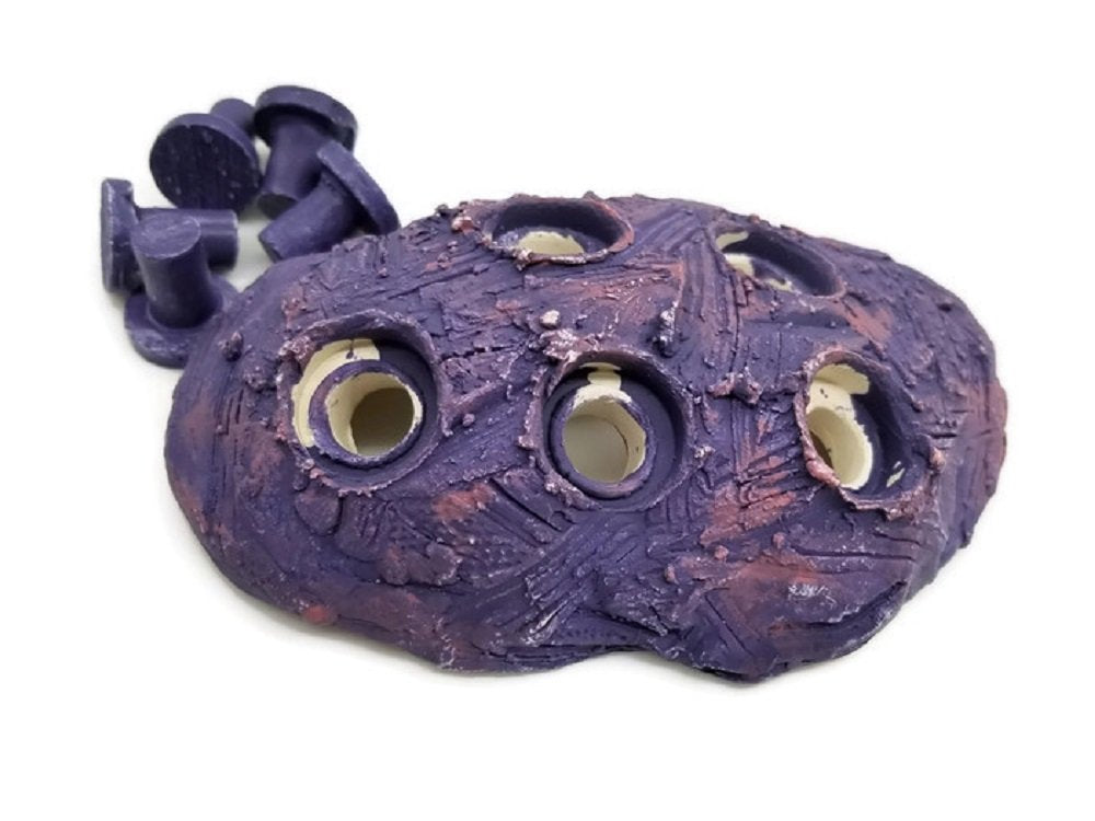 Oceans Wonders Coralline Purple Frag Hub 5.0 Coral Frag Plug Holder With 5 Plugs
