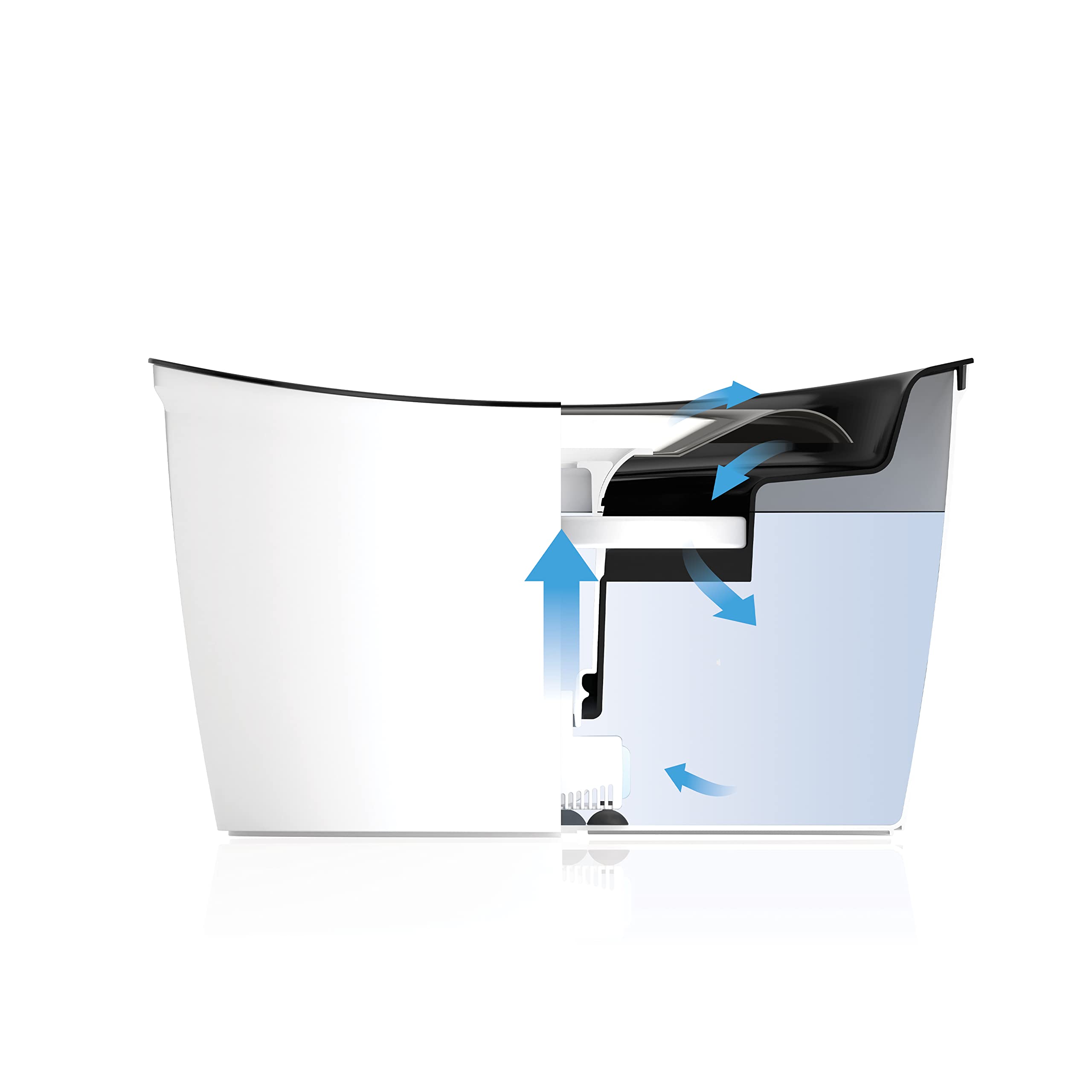Zeus Cascade Dog Drinking Fountain With Stainless Steel Top