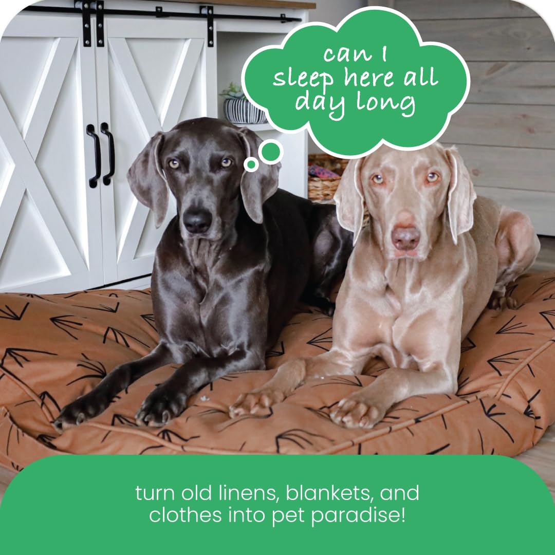 Molly Mutt Medium to Large Dog Bed Cover - Heat Waves Print - Measures 36    x 5 - 100% Cotton - Durable - Breathable - Sustaina