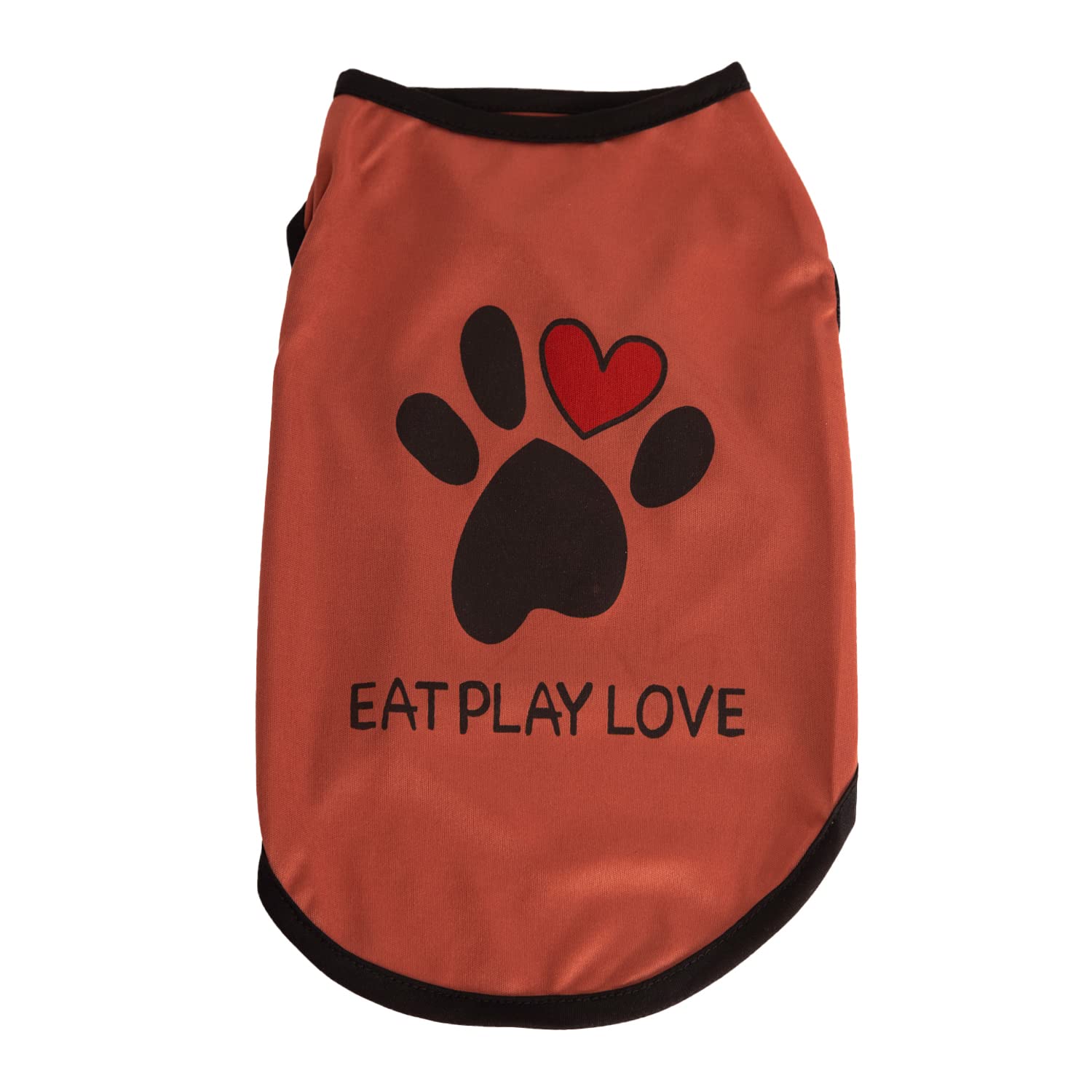 Lulala Printed Pet Shirt Summer Pet T Shirt Cool Puppy Pet TShirts Soft Breathable Pet Sweatshirt For Small Medium Cats (Heart
