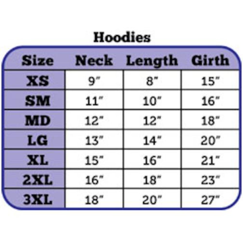 Pet, Dog & Cat Hoodie Nailhead Rhinestone, "Eagle Rose" Baby Blue 3XL (25-35 lbs.)
