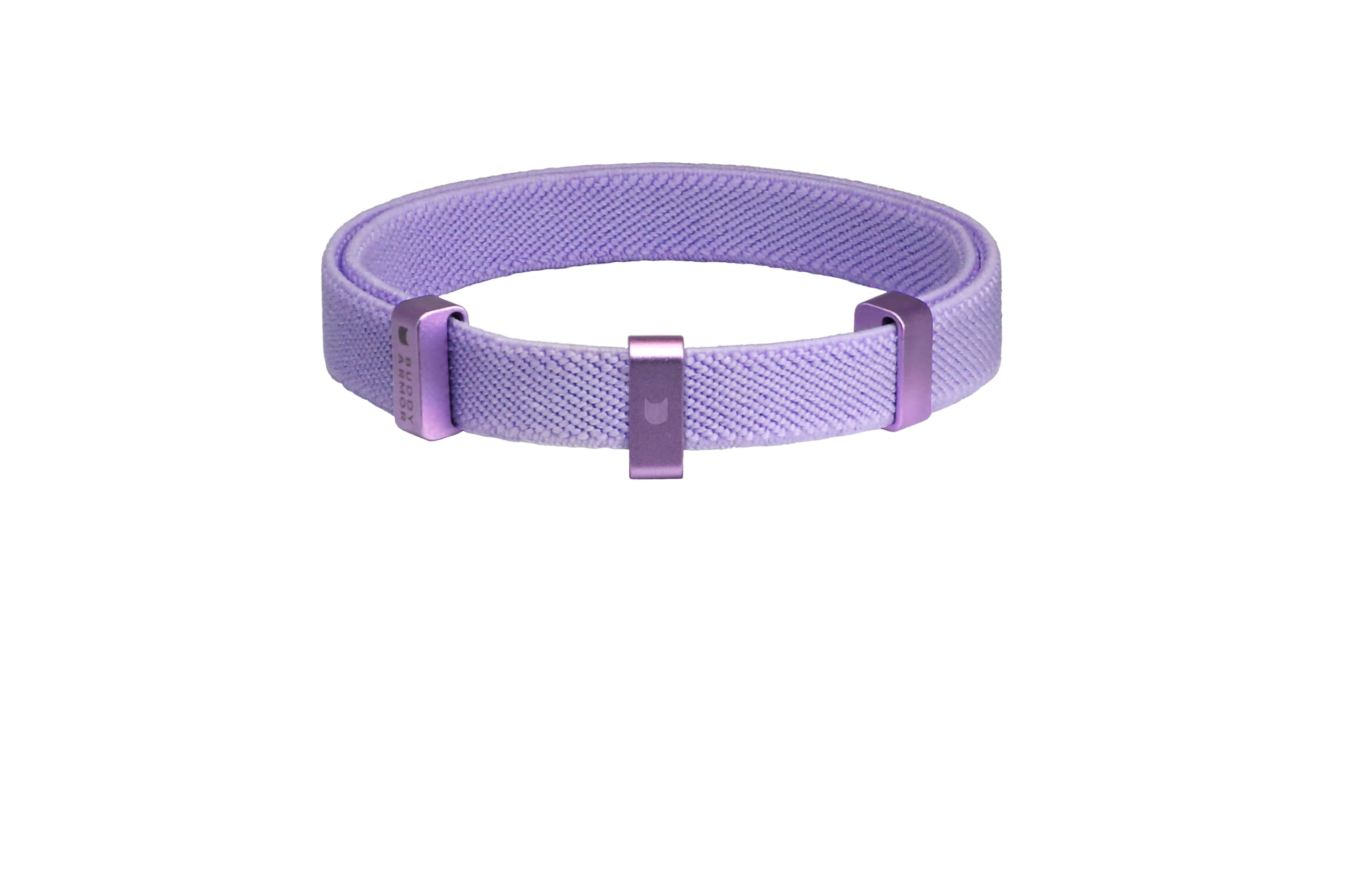 Buddyarmor Safety Cat Collar - U.S. Ida Gold Awarding Design, Stretch Elastic Quick Release, Non Breakaway - Light Weight For Kitten, Neck Fit 5.9'-11.8' For All Small Large Cat,S(Monet Purple)